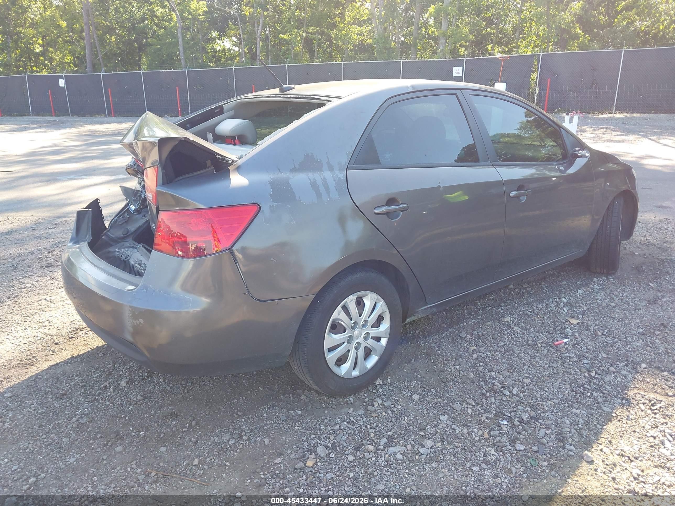 2013 Kia Forte Ex Gray vin: KNAFU4A29D5735894