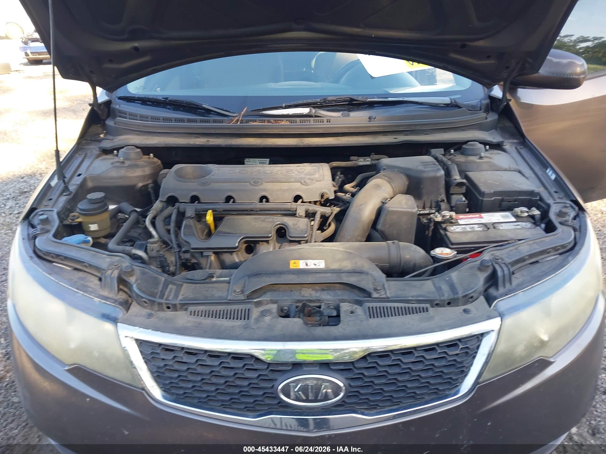 2013 Kia Forte Ex Gray vin: KNAFU4A29D5735894