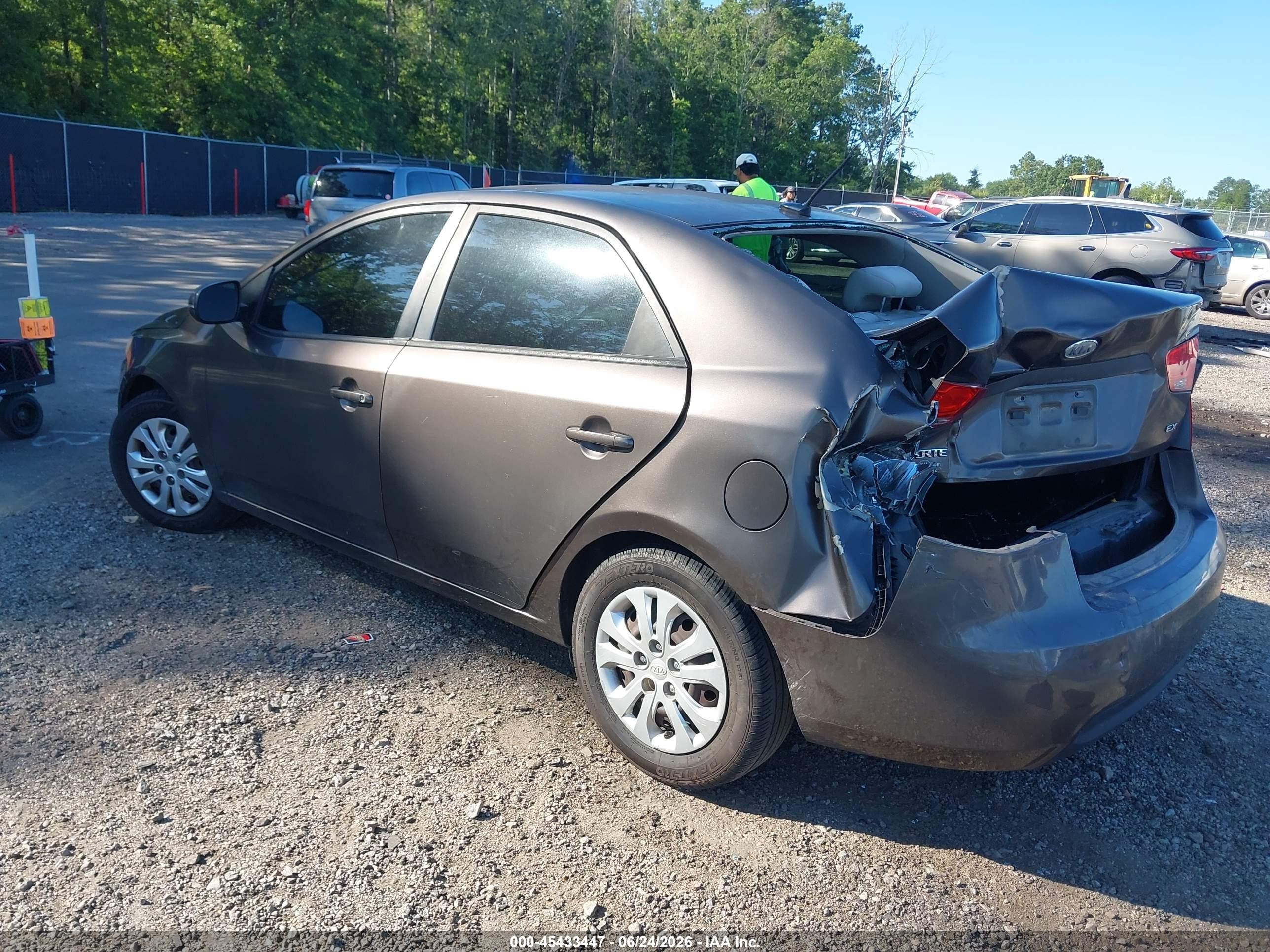 2013 Kia Forte Ex Gray vin: KNAFU4A29D5735894