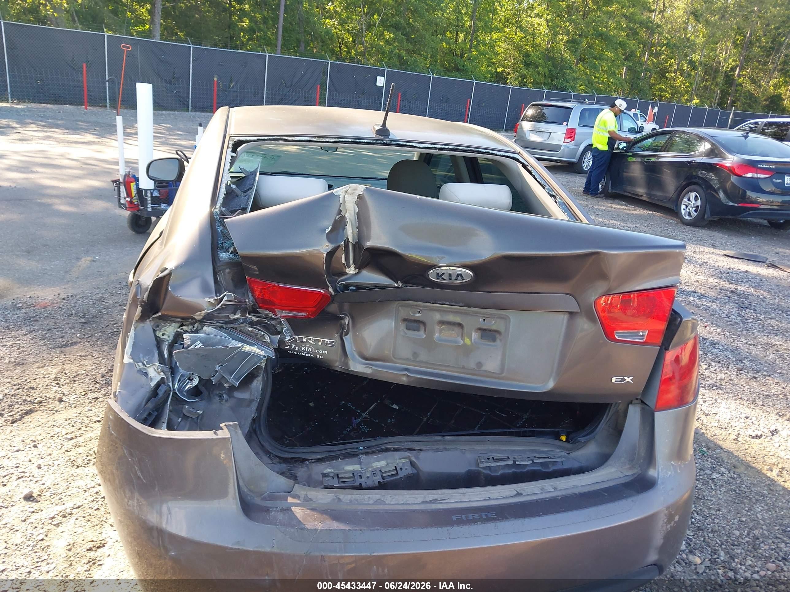 2013 Kia Forte Ex Gray vin: KNAFU4A29D5735894