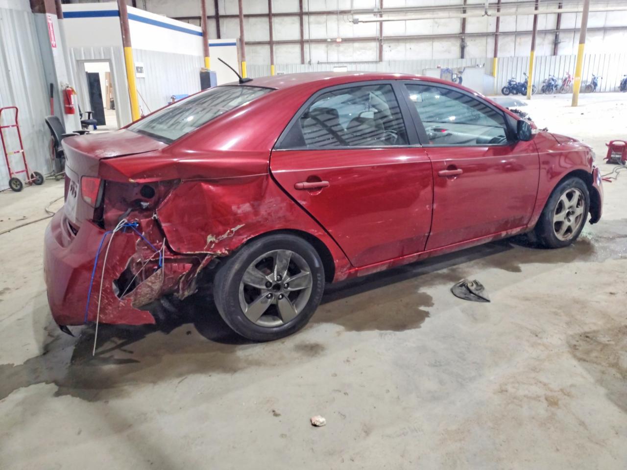 2010 Kia Forte Ex Burgundy vin: KNAFU4A2XA5055420