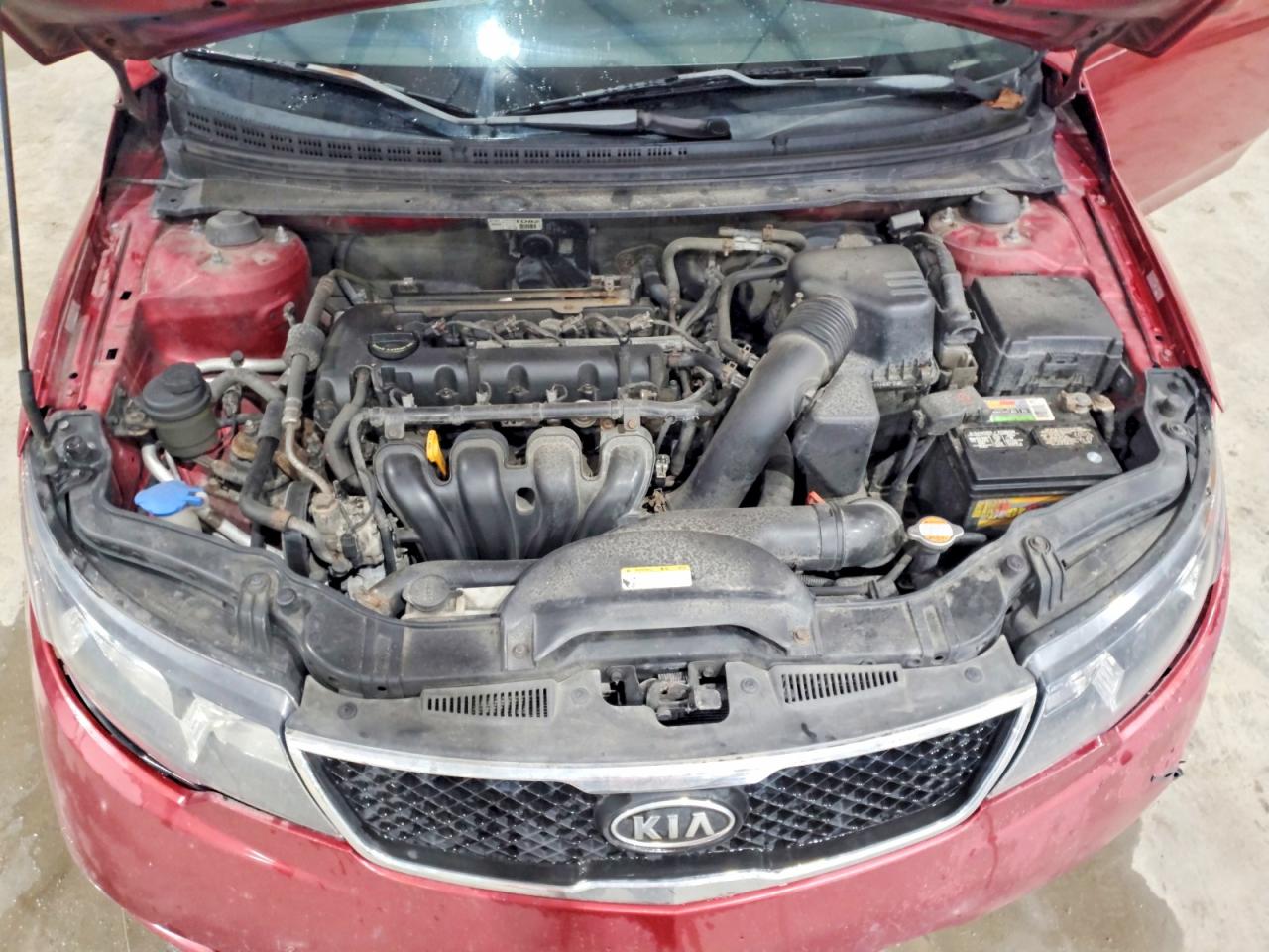 2010 Kia Forte Ex Burgundy vin: KNAFU4A2XA5055420