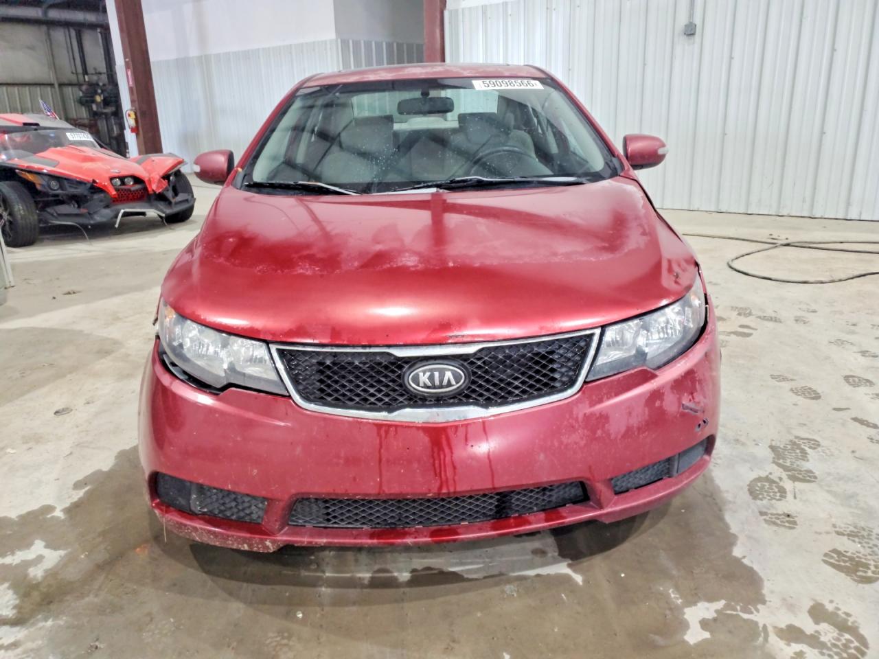 2010 Kia Forte Ex Burgundy vin: KNAFU4A2XA5055420