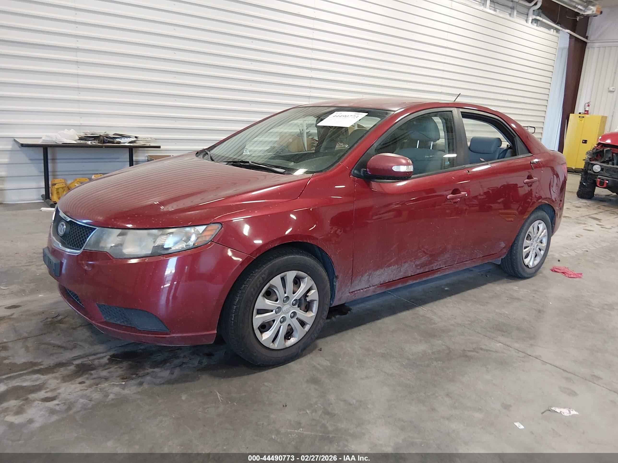 2010 Kia Forte Ex Red vin: KNAFU4A2XA5055546