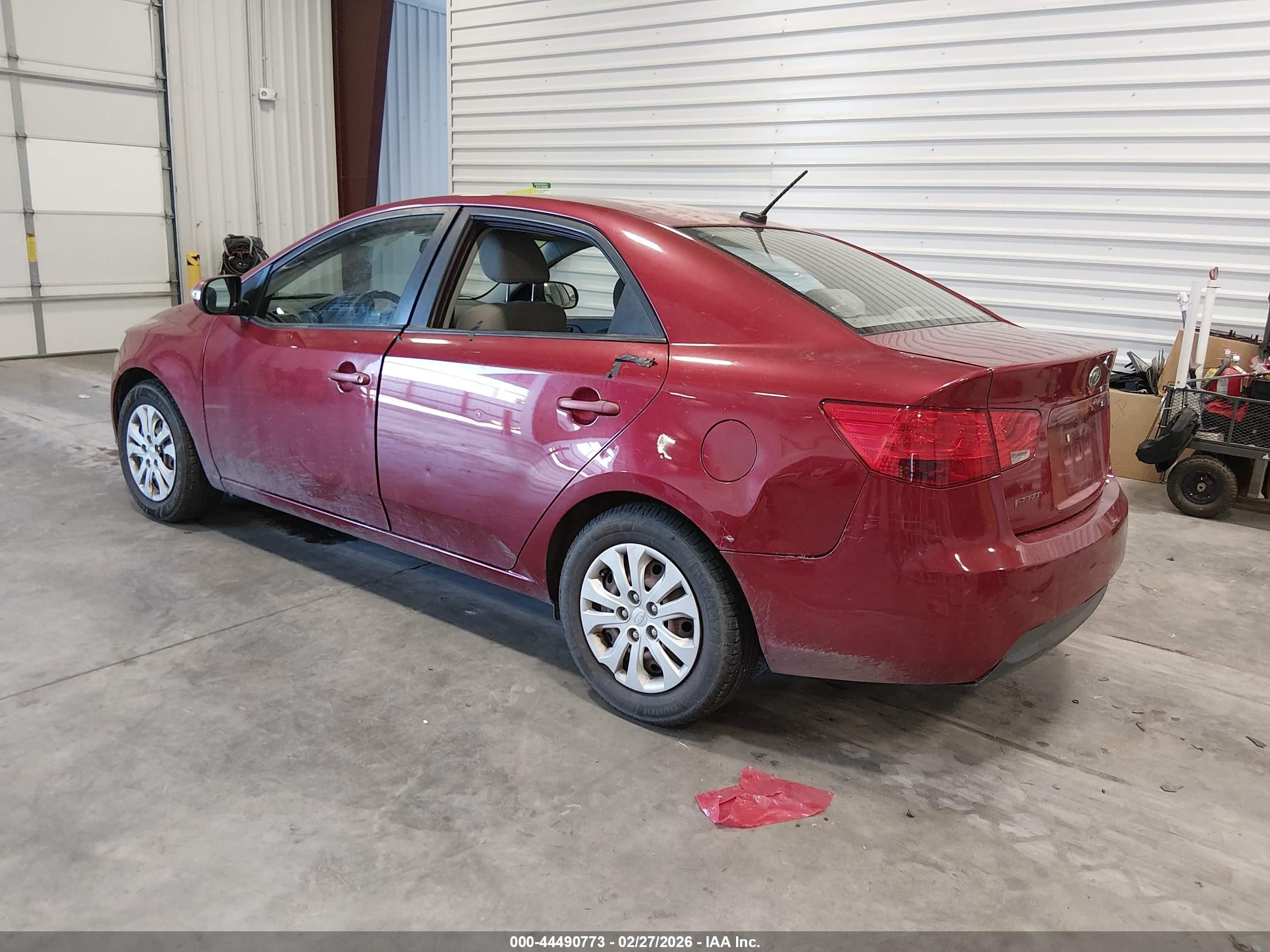 2010 Kia Forte Ex Red vin: KNAFU4A2XA5055546