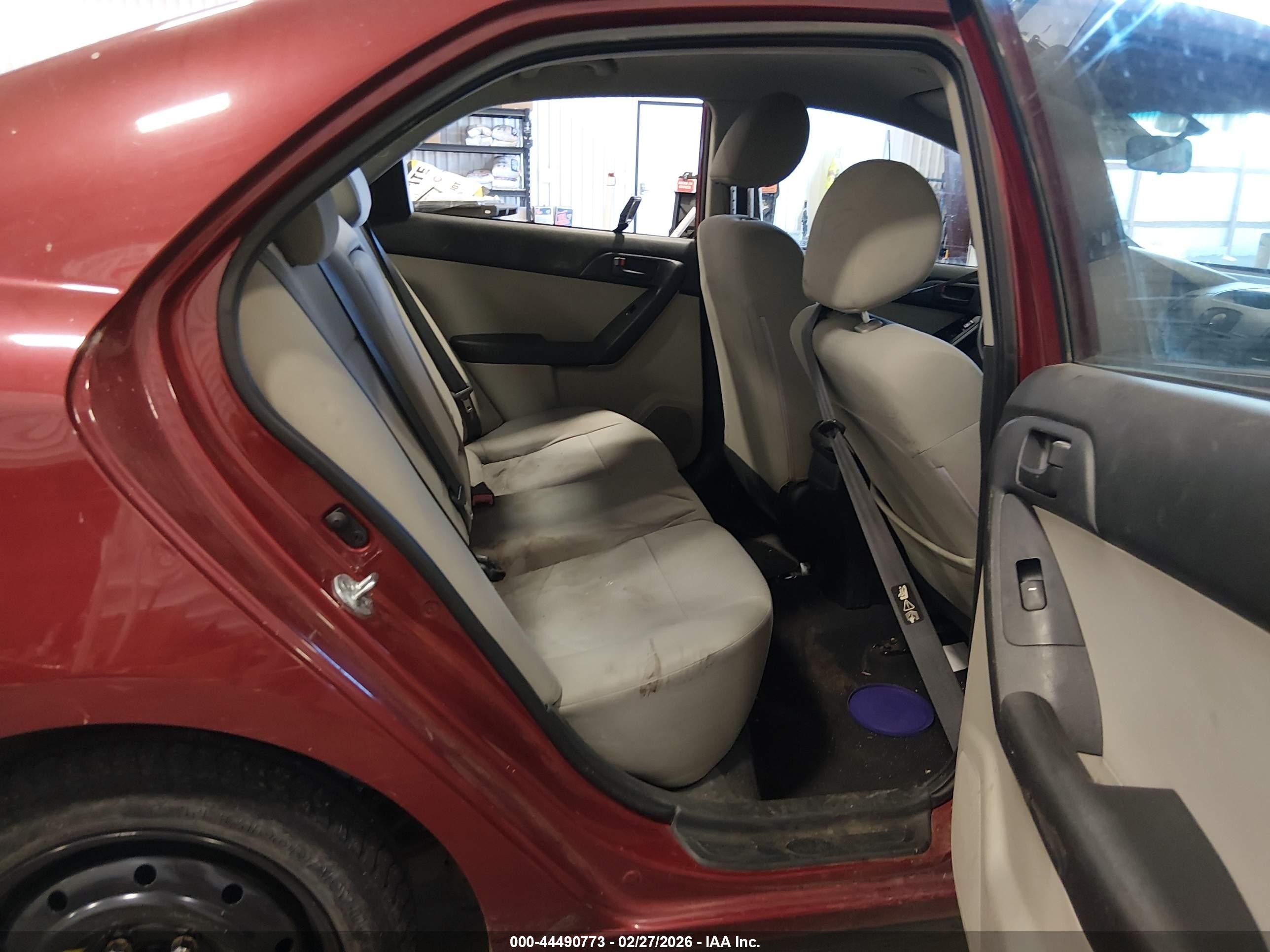 2010 Kia Forte Ex Red vin: KNAFU4A2XA5055546
