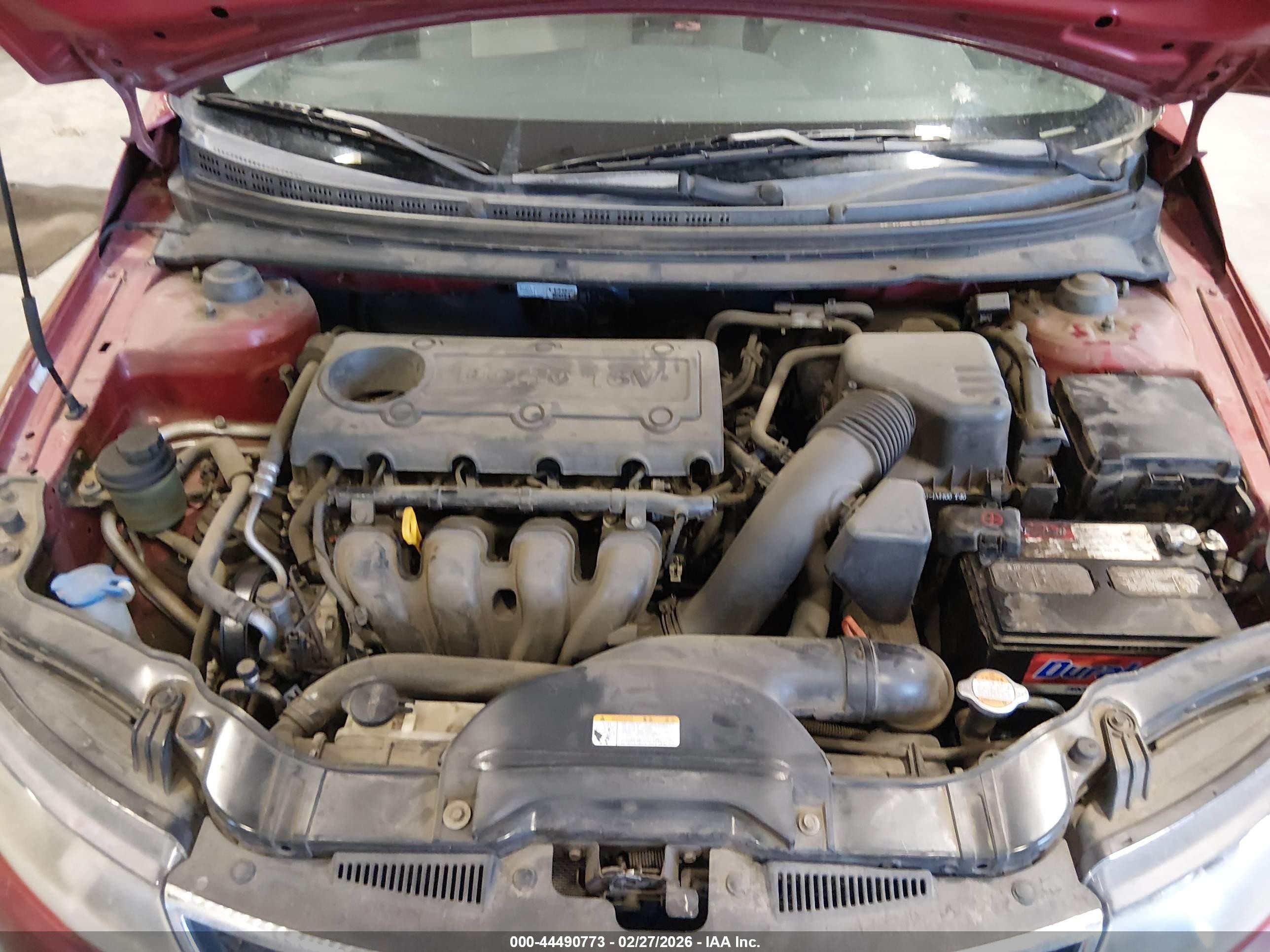 2010 Kia Forte Ex Red vin: KNAFU4A2XA5055546