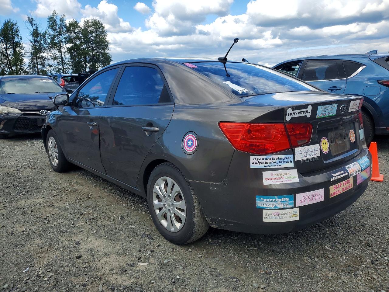 2010 Kia Forte Ex Gray vin: KNAFU4A2XA5060133