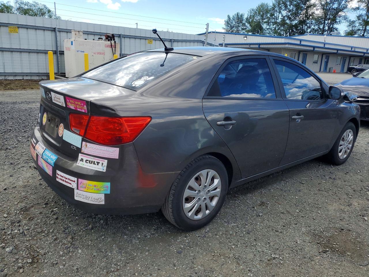 2010 Kia Forte Ex Gray vin: KNAFU4A2XA5060133