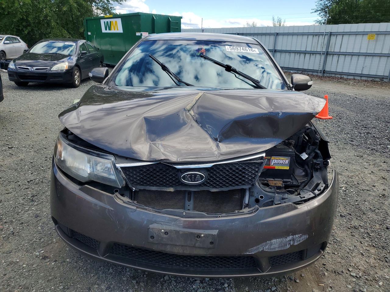 2010 Kia Forte Ex Gray vin: KNAFU4A2XA5060133