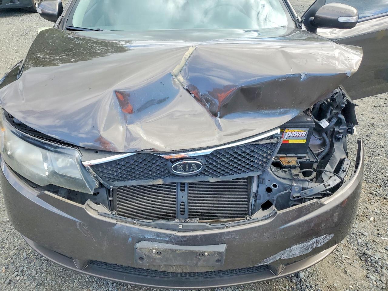 2010 Kia Forte Ex Gray vin: KNAFU4A2XA5060133