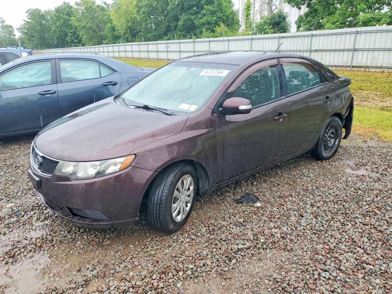2010 Kia Forte Ex Burgundy vin: KNAFU4A2XA5174441