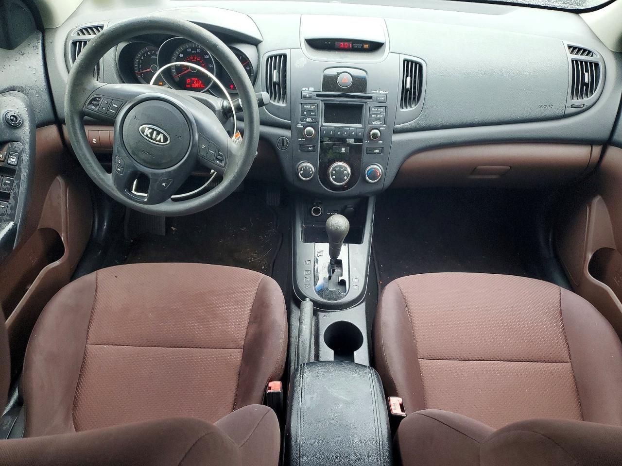 2010 Kia Forte Ex Burgundy vin: KNAFU4A2XA5174441