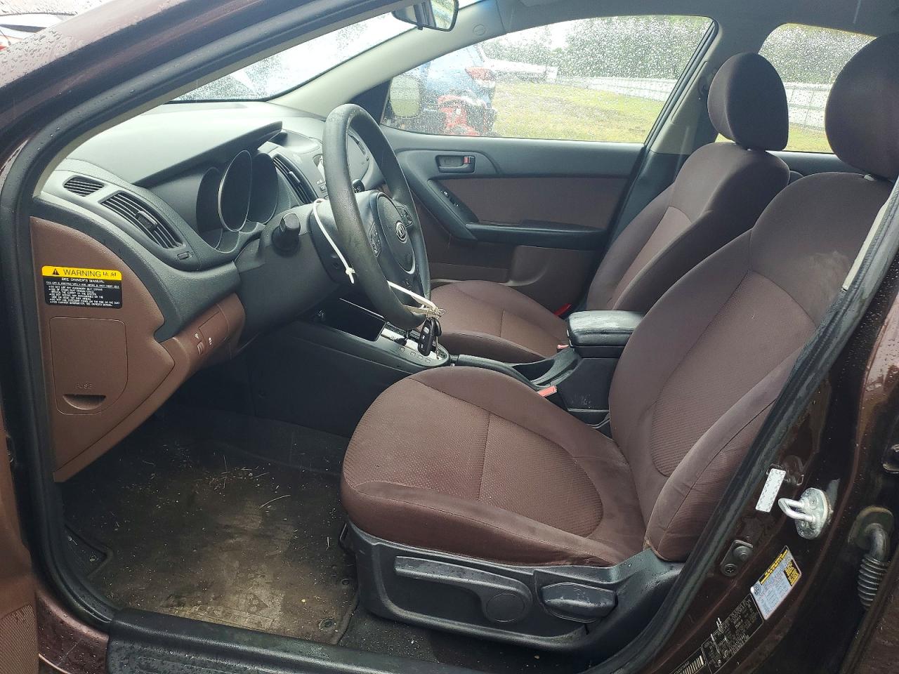 2010 Kia Forte Ex Burgundy vin: KNAFU4A2XA5174441