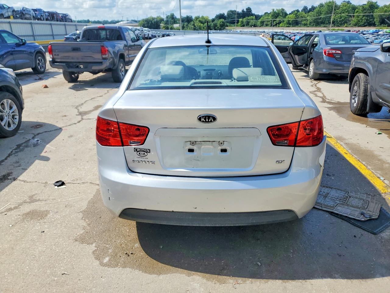 2010 Kia Forte Ex Silver vin: KNAFU4A2XA5267993