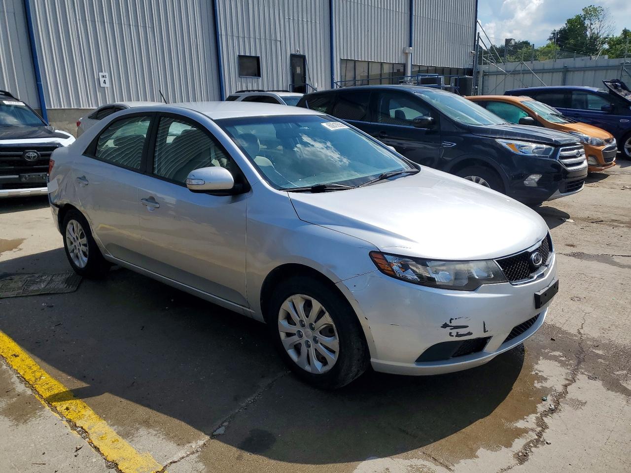 2010 Kia Forte Ex Silver vin: KNAFU4A2XA5267993