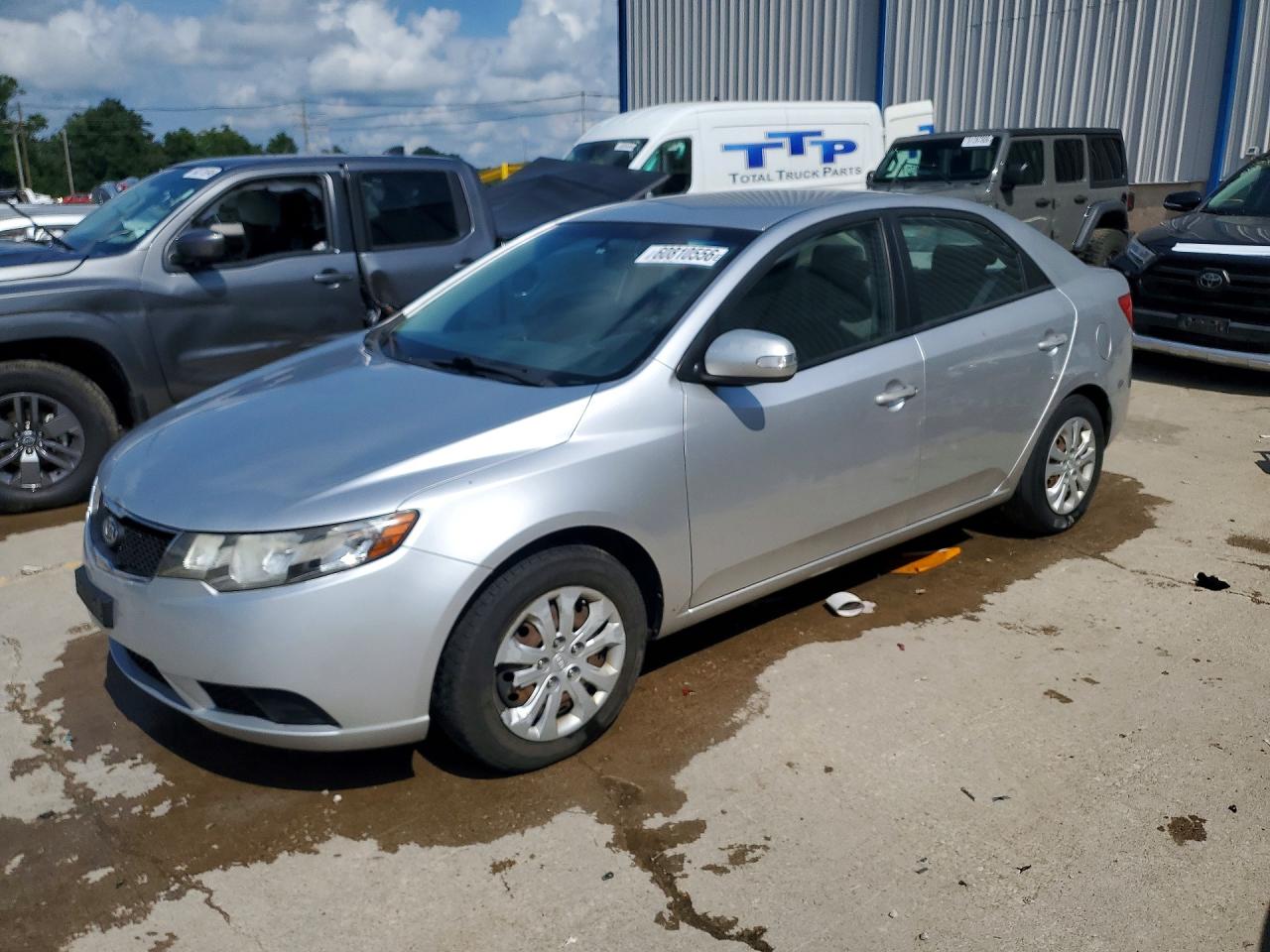 2010 Kia Forte Ex Silver vin: KNAFU4A2XA5267993