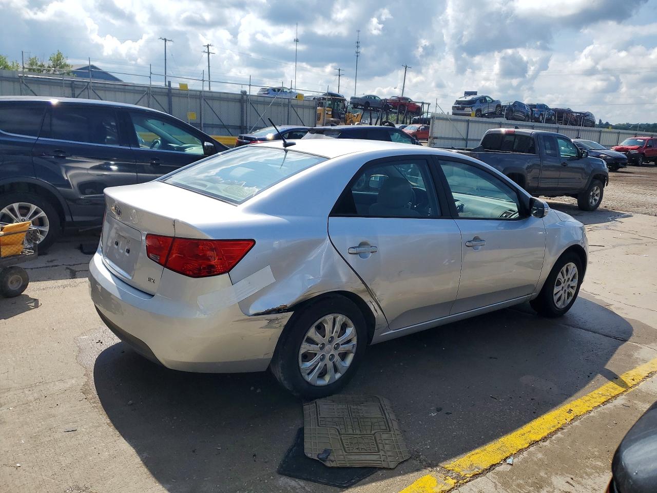 2010 Kia Forte Ex Silver vin: KNAFU4A2XA5267993