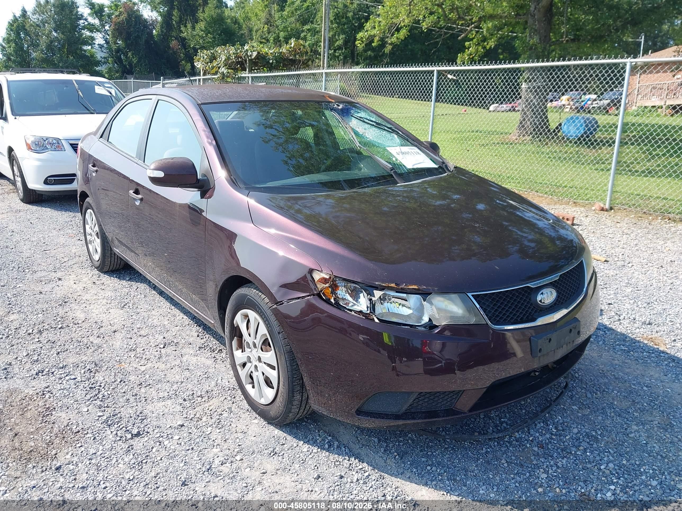 2010 Kia Forte Ex Red vin: KNAFU4A2XA5815510