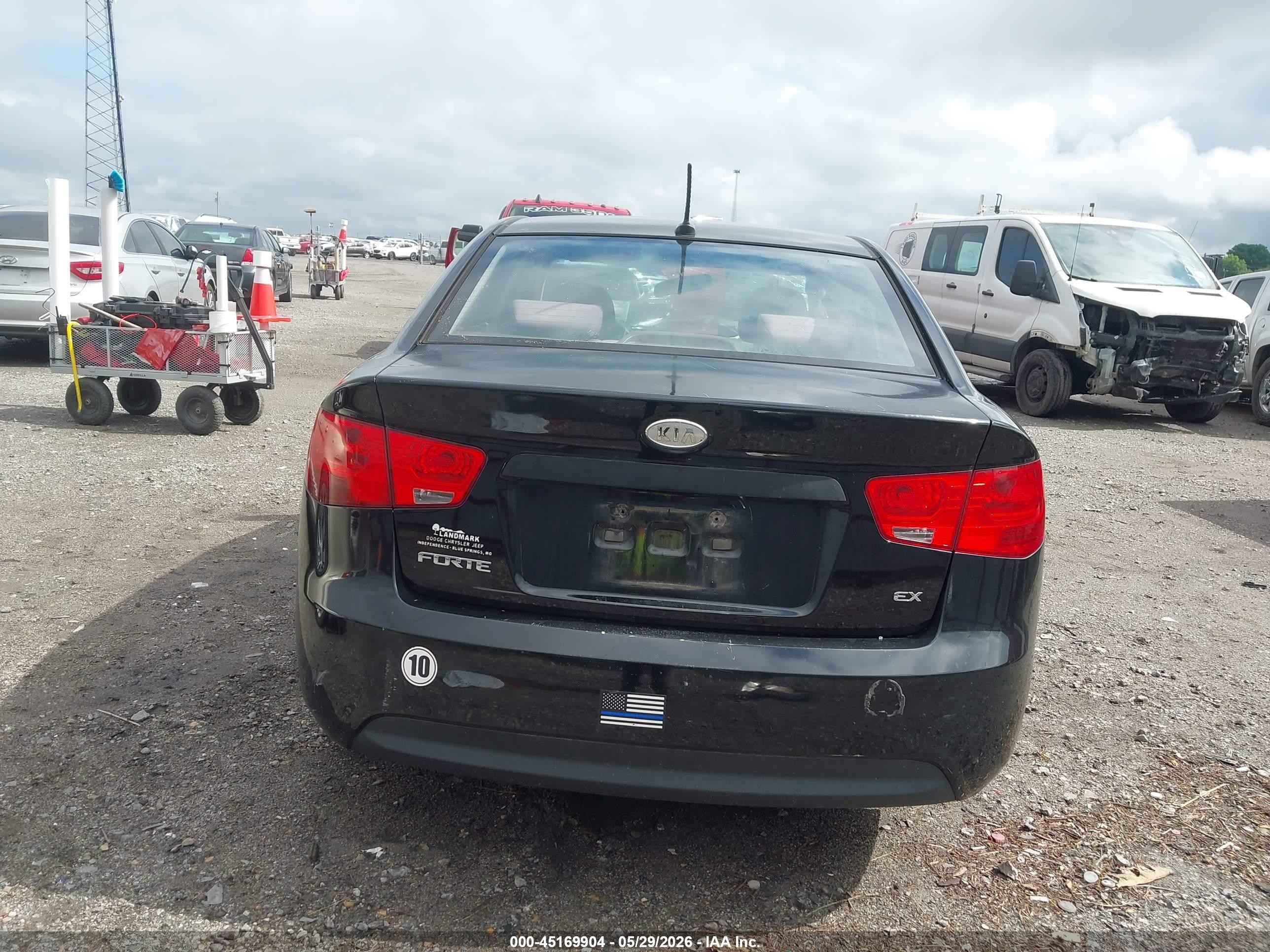 2010 Kia Forte Ex Black vin: KNAFU4A2XA5829469