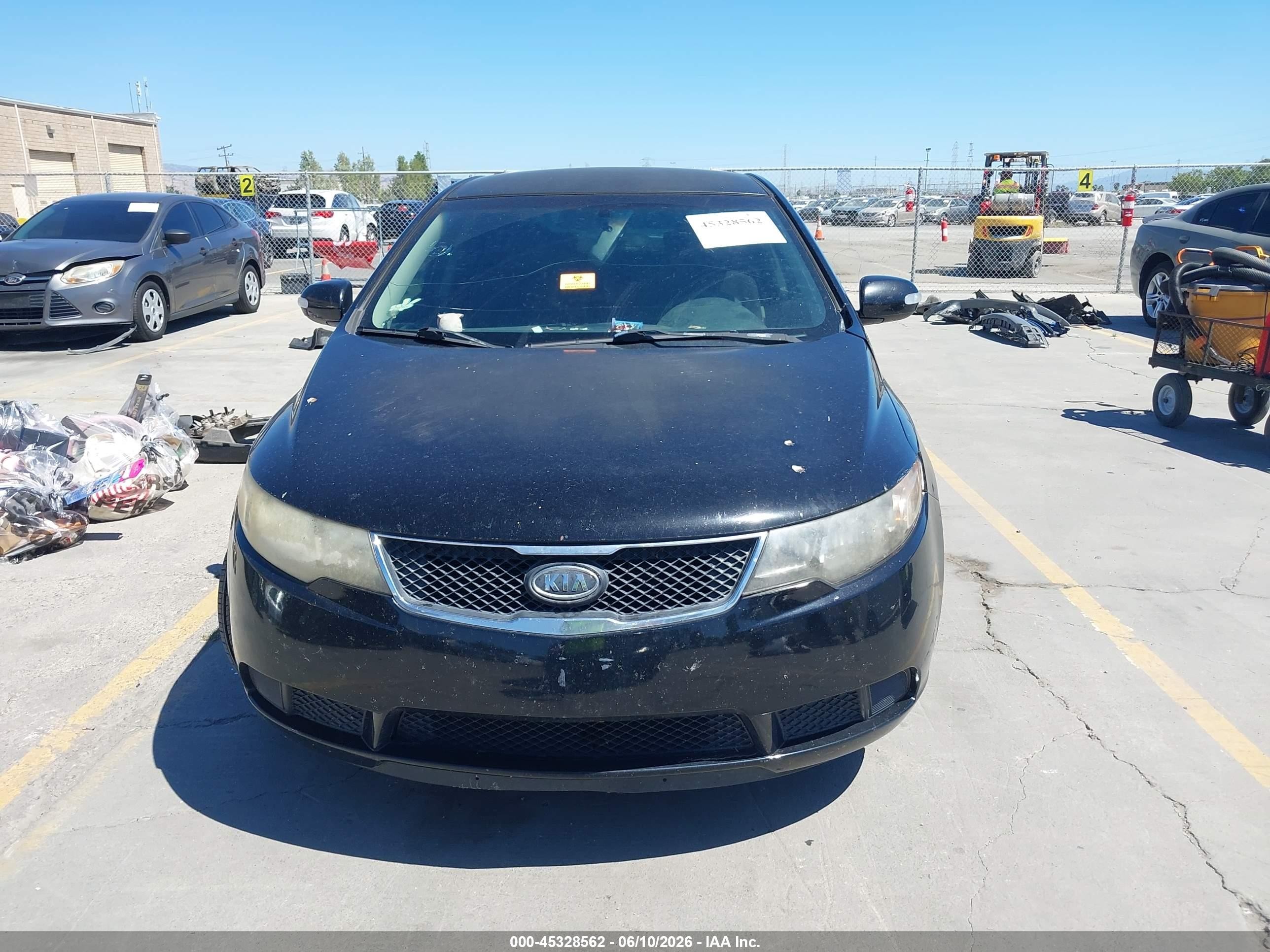2010 Kia Forte Ex Black vin: KNAFU4A2XA5859202