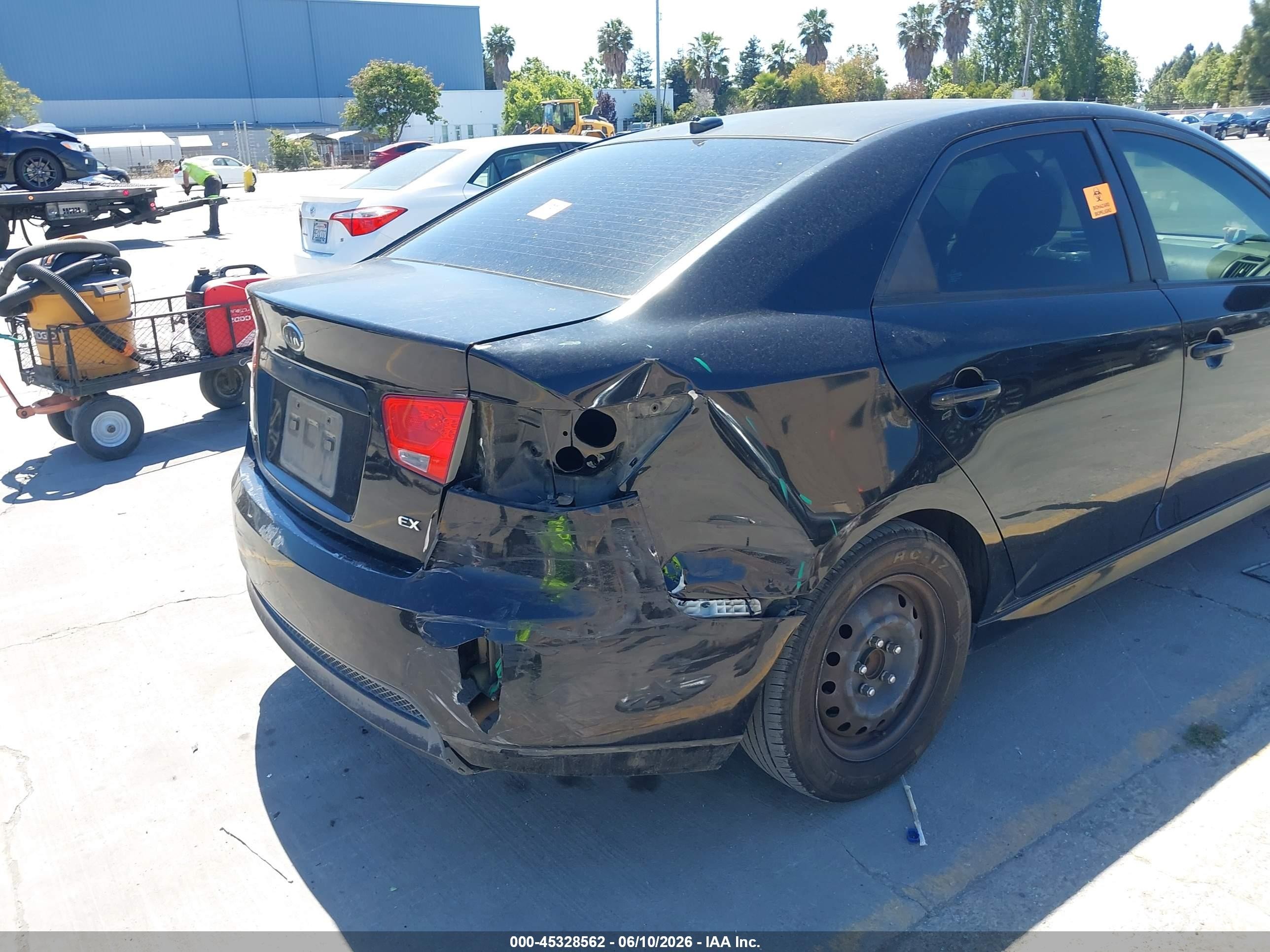 2010 Kia Forte Ex Black vin: KNAFU4A2XA5859202
