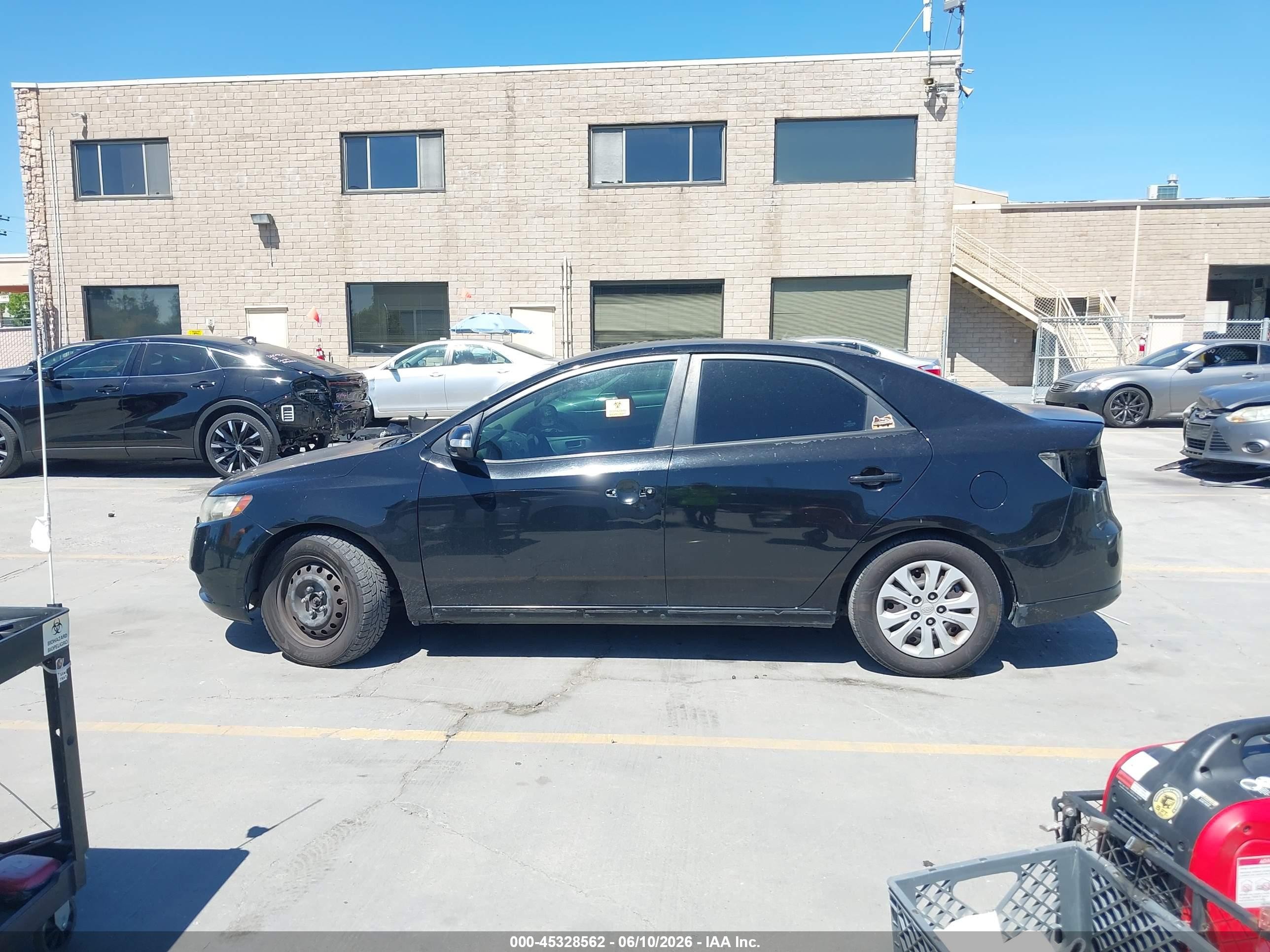 2010 Kia Forte Ex Black vin: KNAFU4A2XA5859202