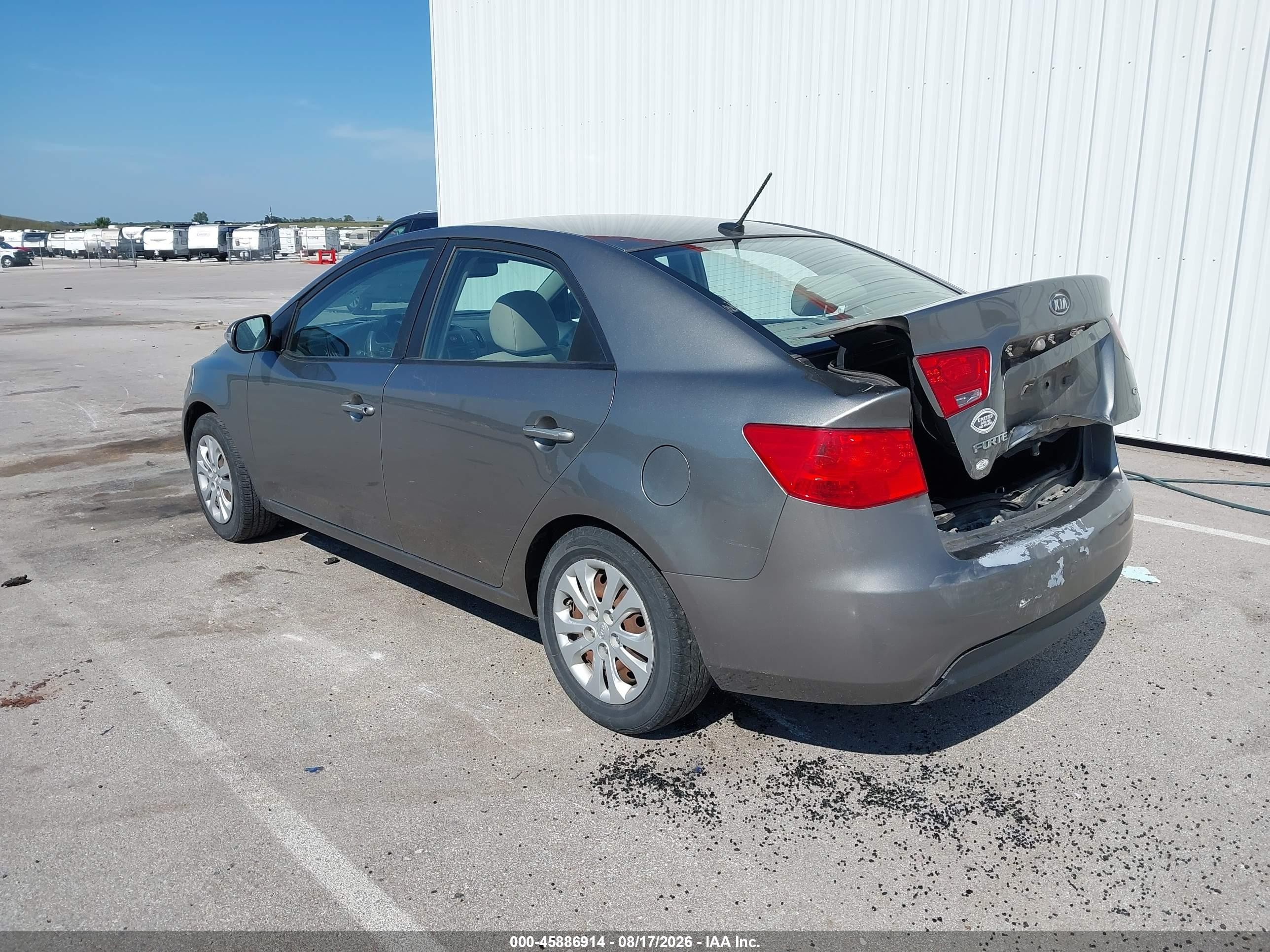 2010 Kia Forte Ex Gray vin: KNAFU4A2XA5860169