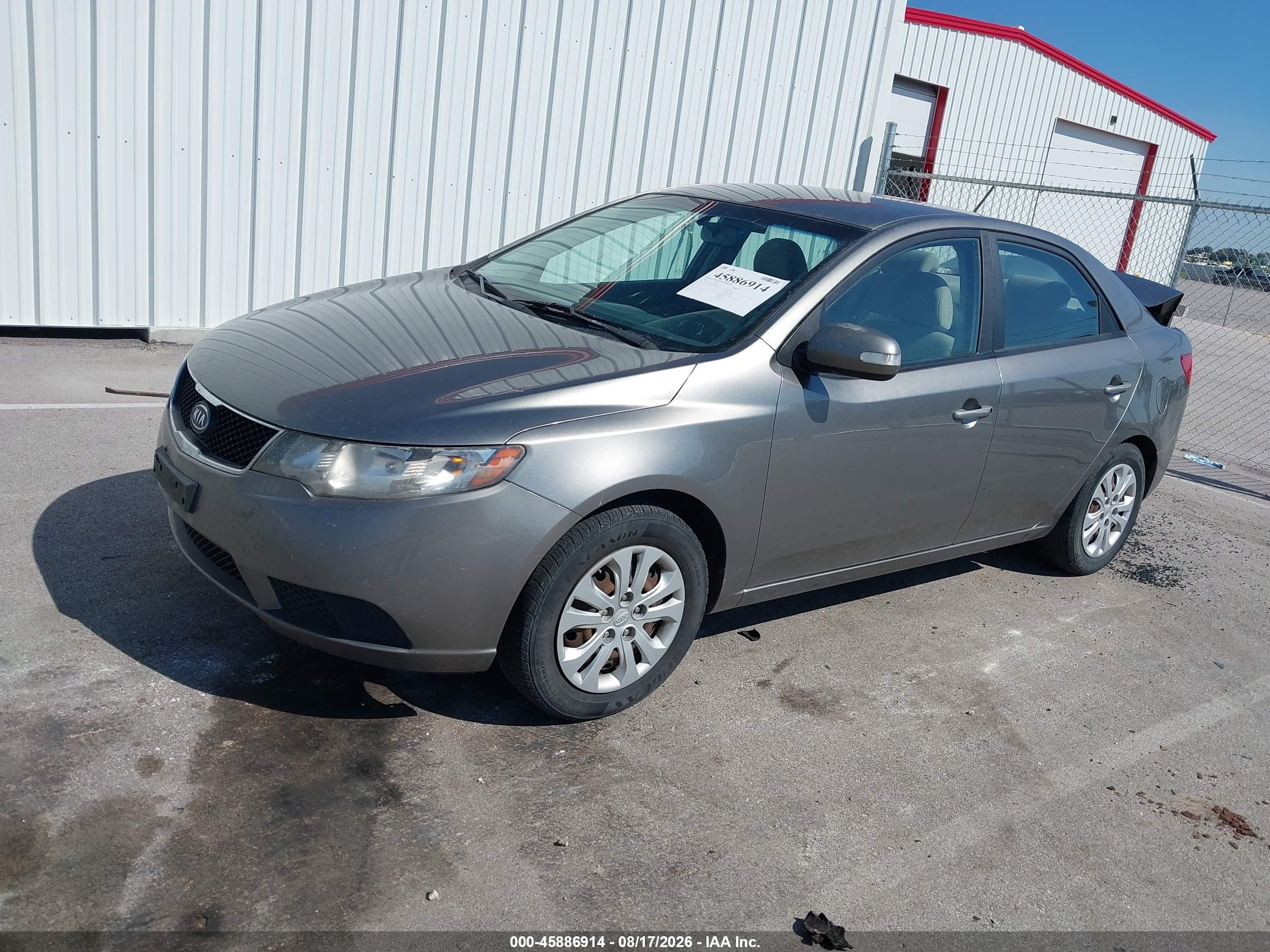 2010 Kia Forte Ex Gray vin: KNAFU4A2XA5860169