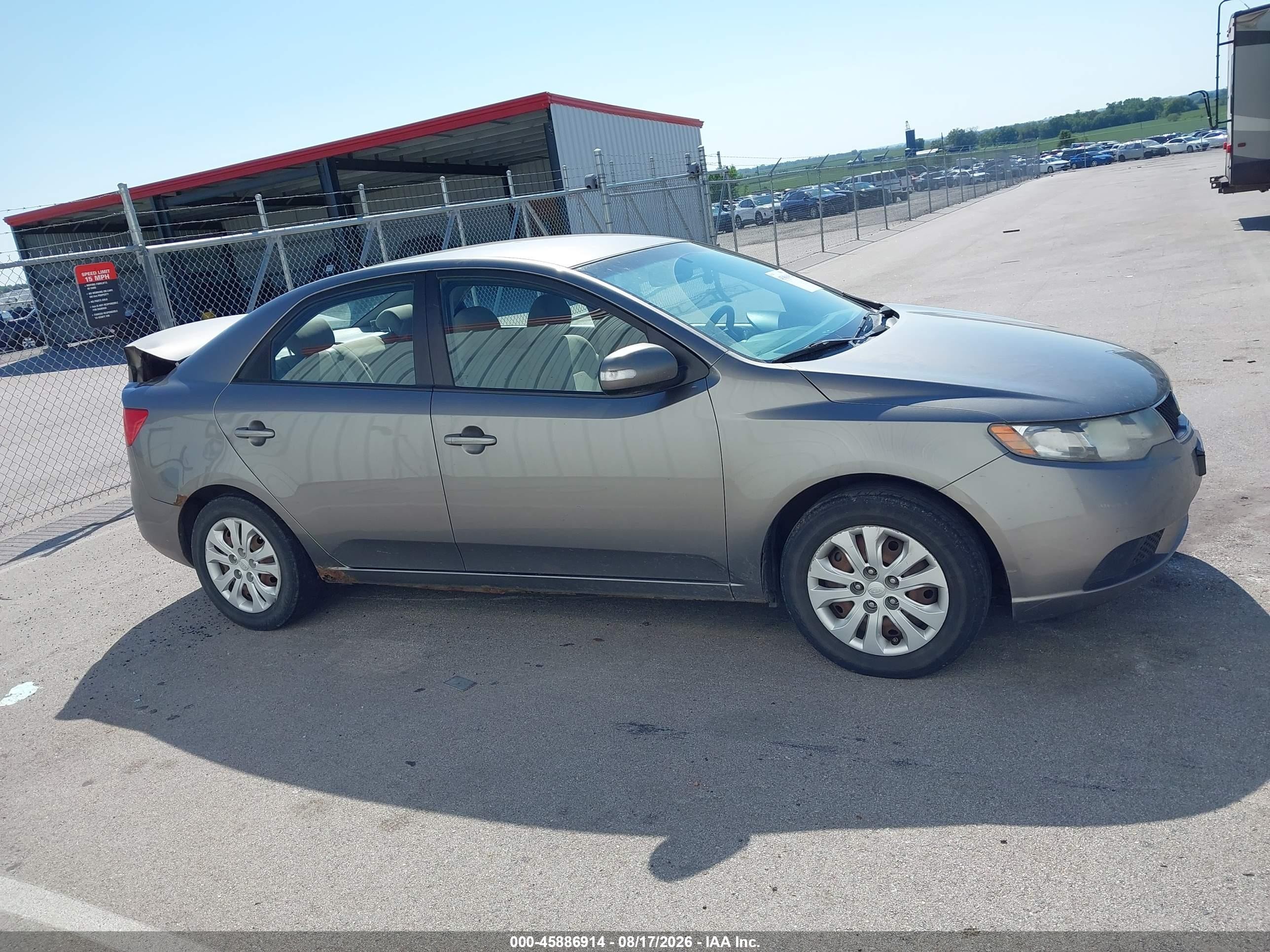 2010 Kia Forte Ex Gray vin: KNAFU4A2XA5860169