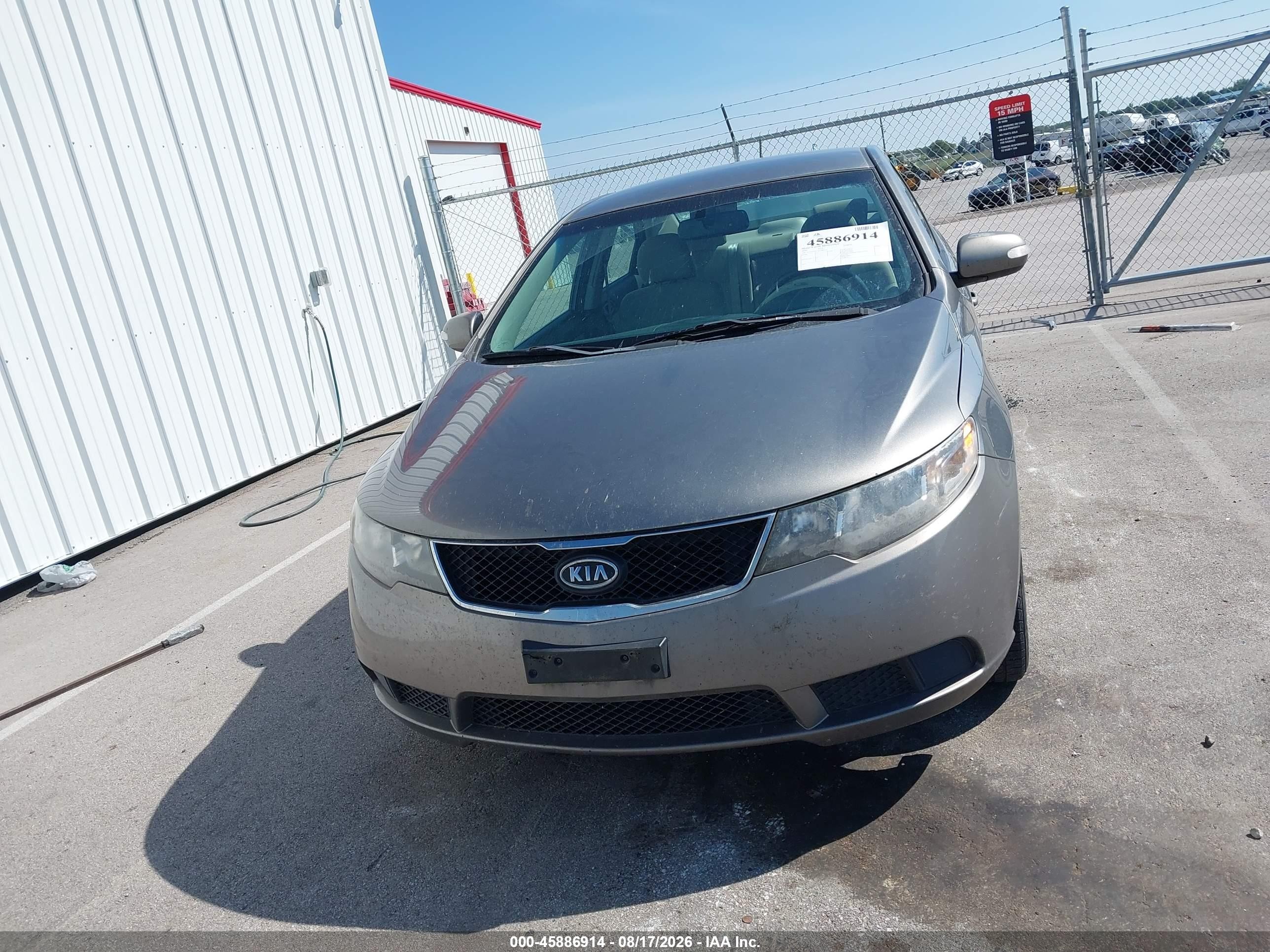 2010 Kia Forte Ex Gray vin: KNAFU4A2XA5860169