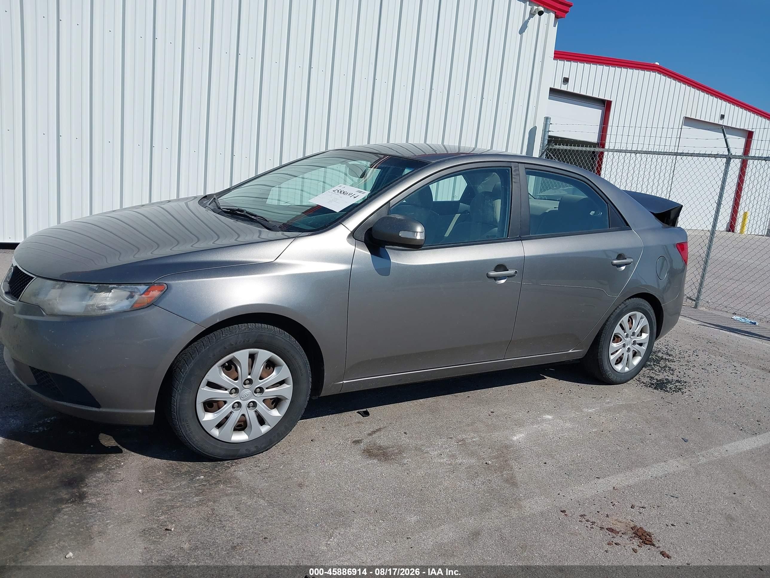 2010 Kia Forte Ex Gray vin: KNAFU4A2XA5860169