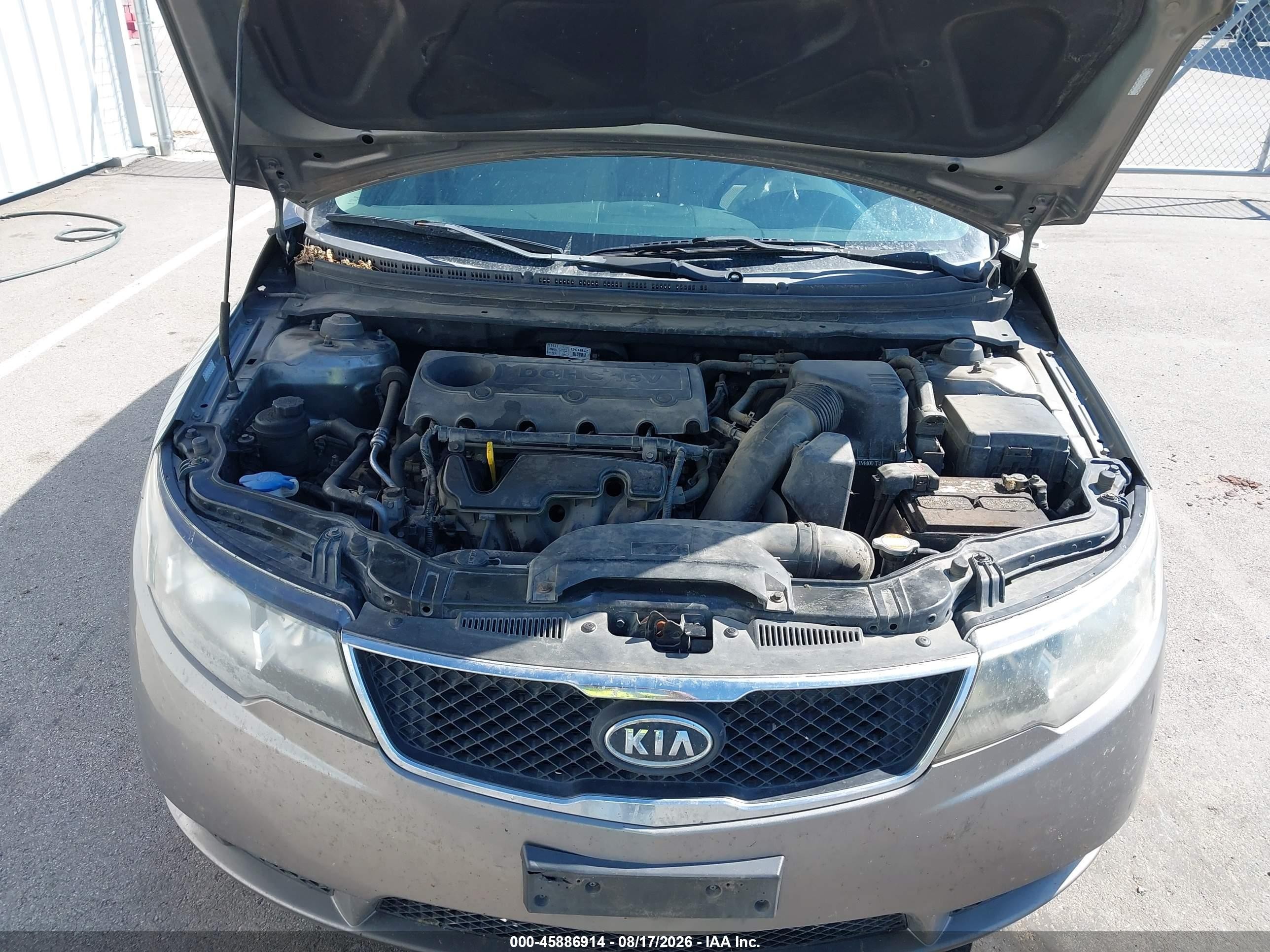 2010 Kia Forte Ex Gray vin: KNAFU4A2XA5860169