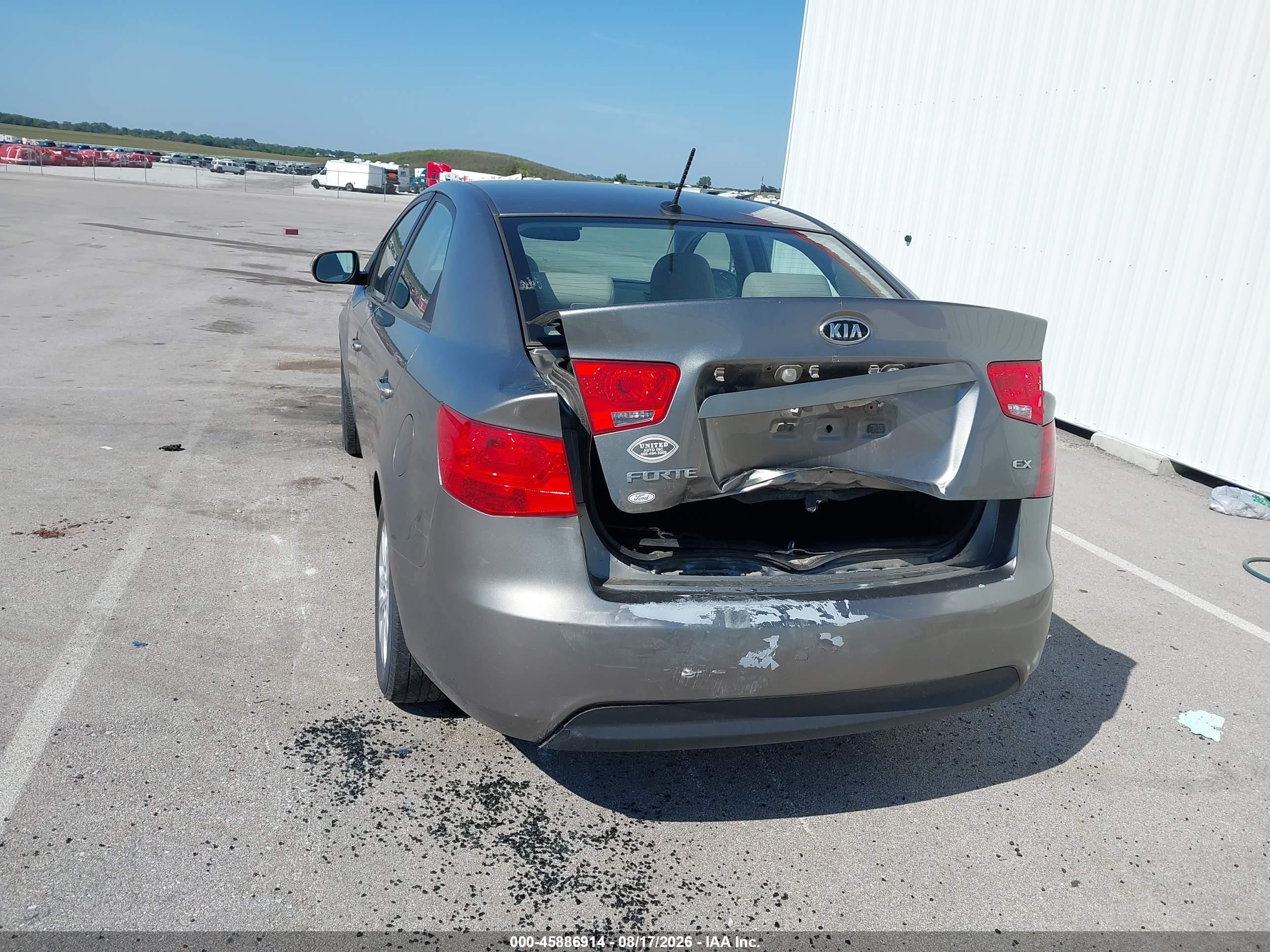 2010 Kia Forte Ex Gray vin: KNAFU4A2XA5860169