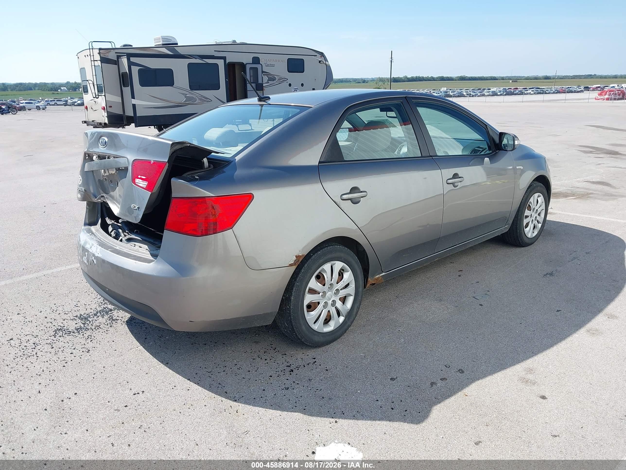 2010 Kia Forte Ex Gray vin: KNAFU4A2XA5860169