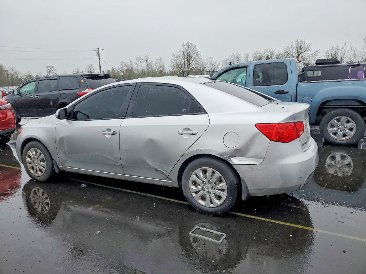 2011 Kia Forte Ex Silver vin: KNAFU4A2XB5406506