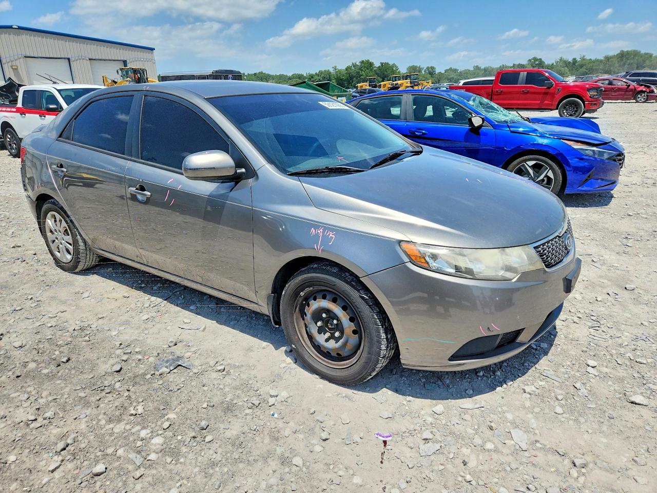 2011 Kia Forte Ex Gray vin: KNAFU4A2XB5457147