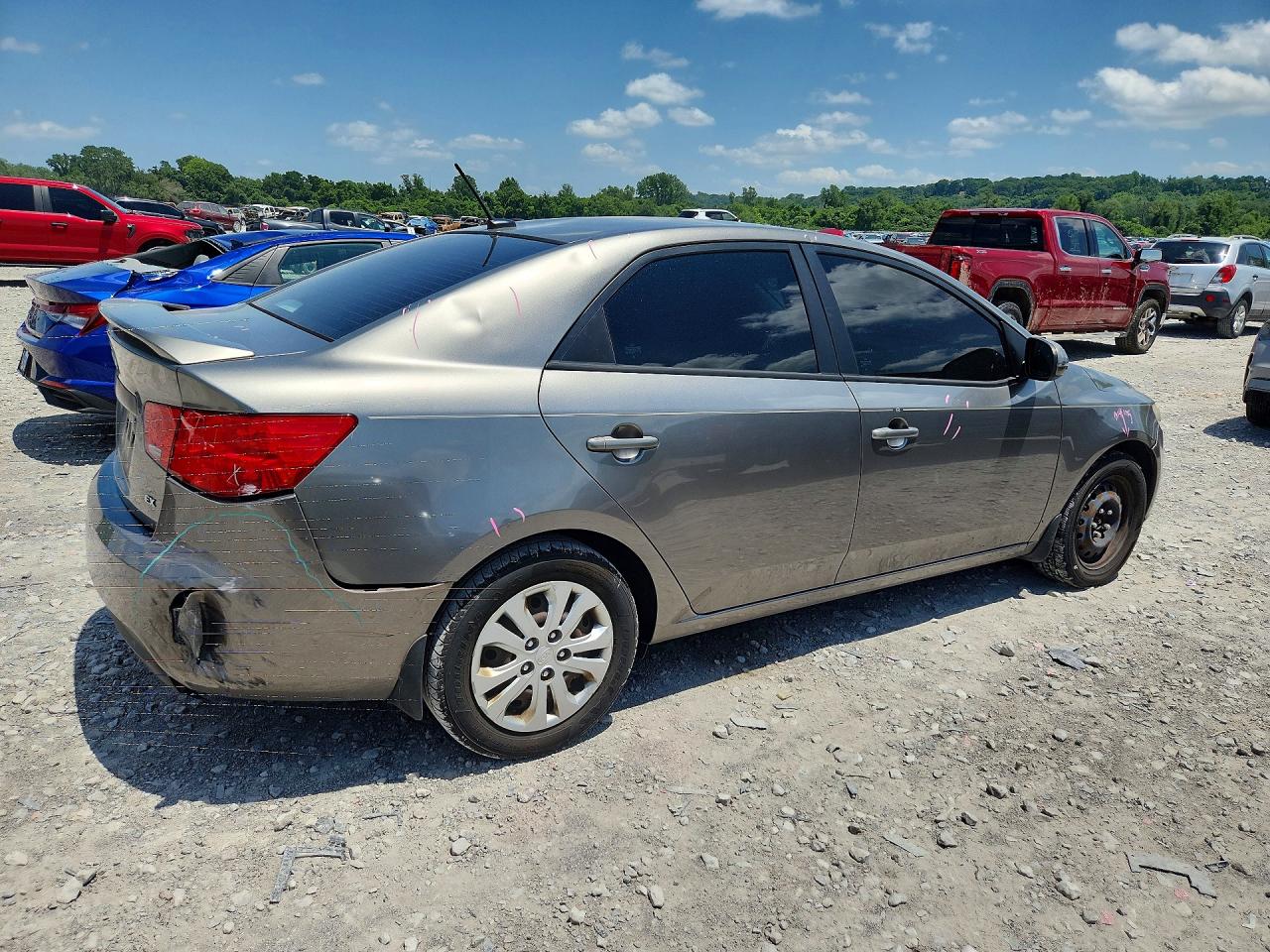 2011 Kia Forte Ex Gray vin: KNAFU4A2XB5457147