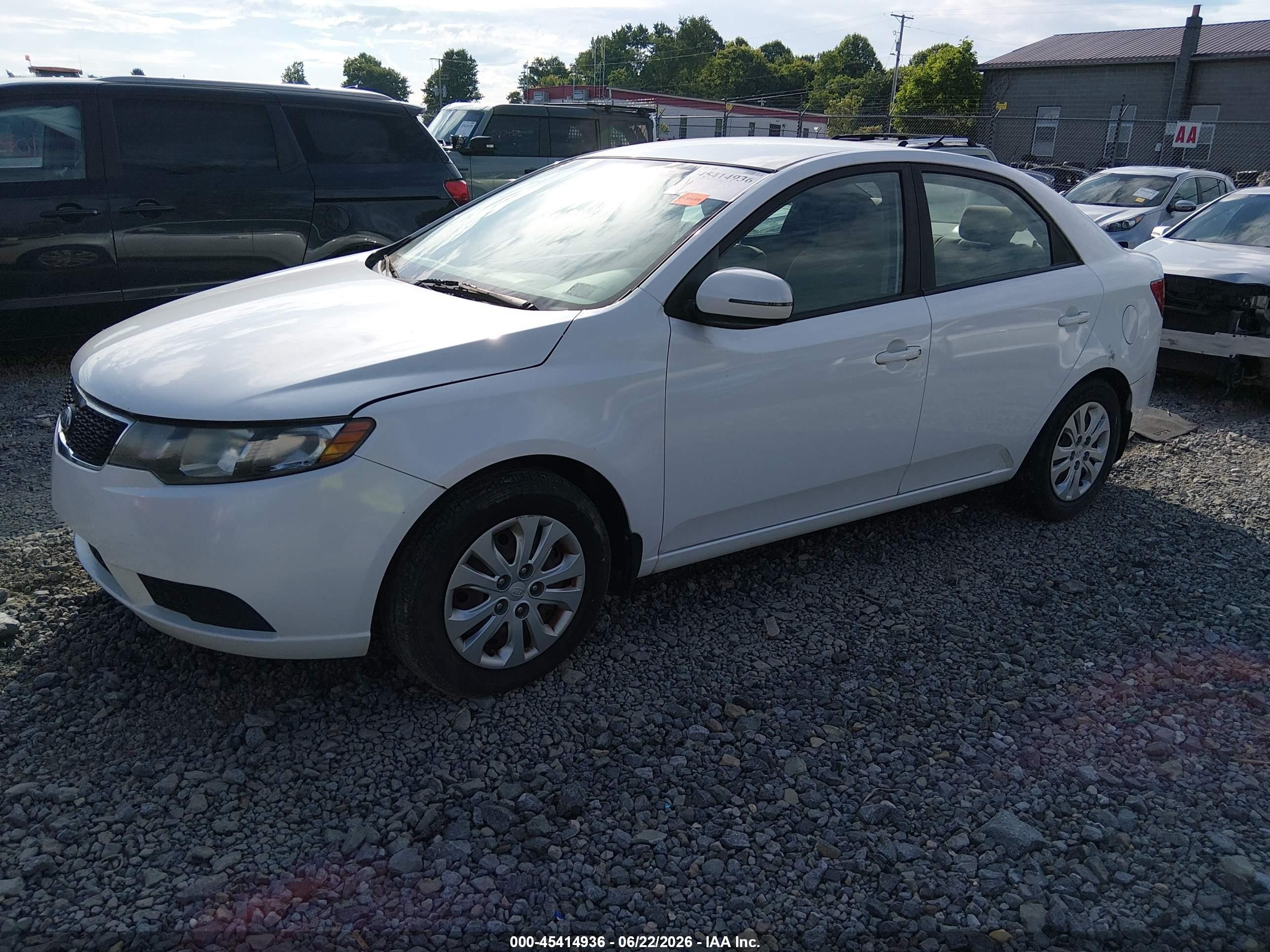 2012 Kia Forte Ex White vin: KNAFU4A2XC5478100
