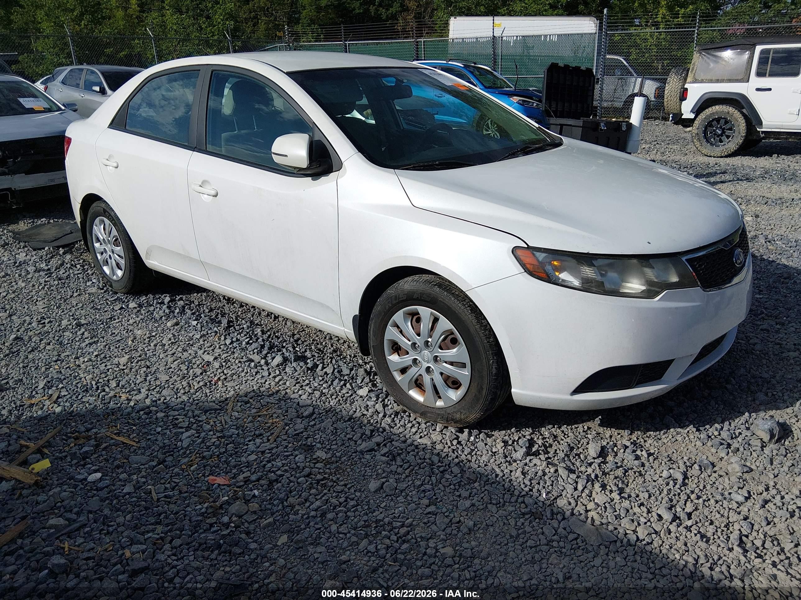 2012 Kia Forte Ex White vin: KNAFU4A2XC5478100