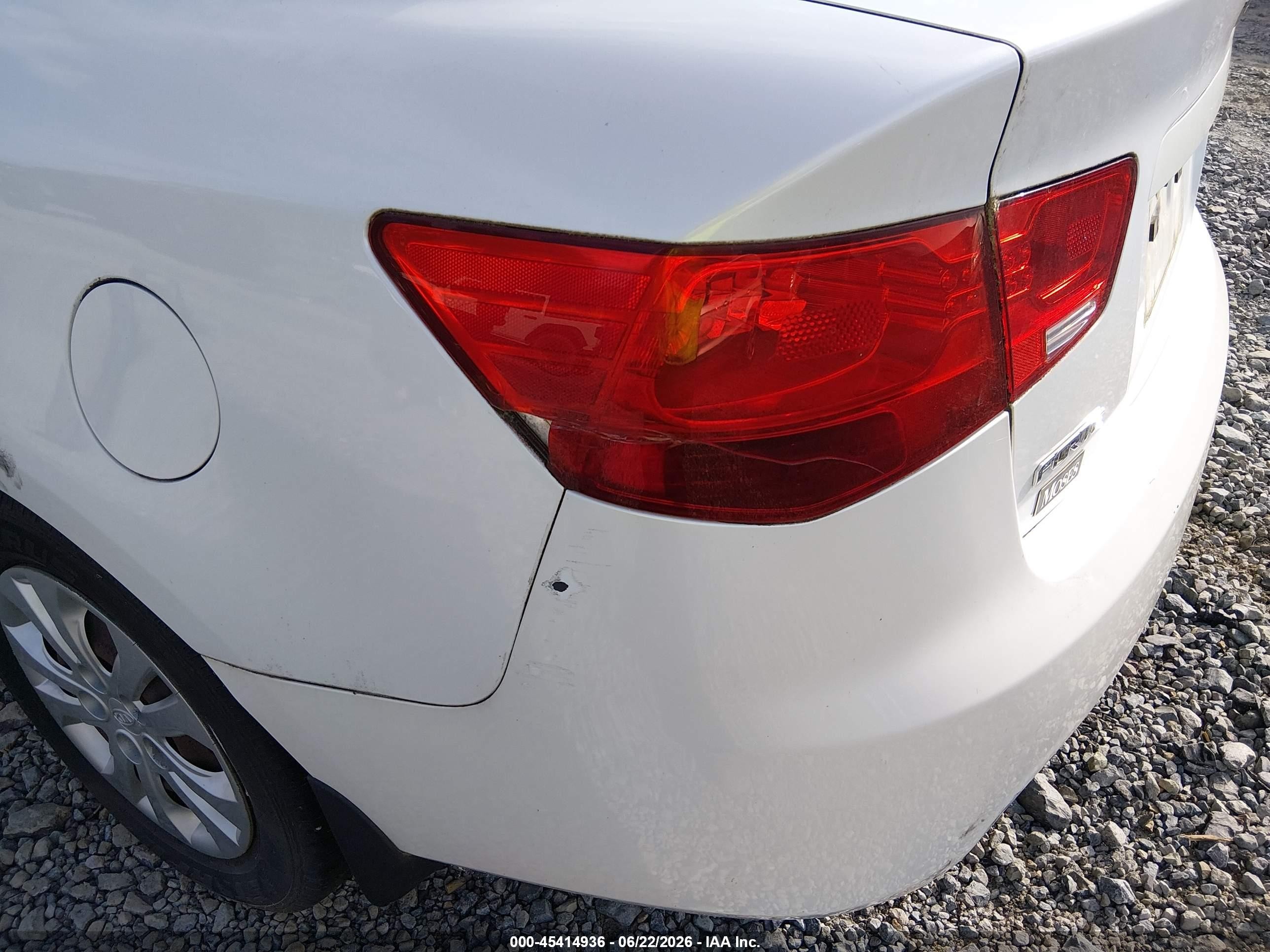 2012 Kia Forte Ex White vin: KNAFU4A2XC5478100