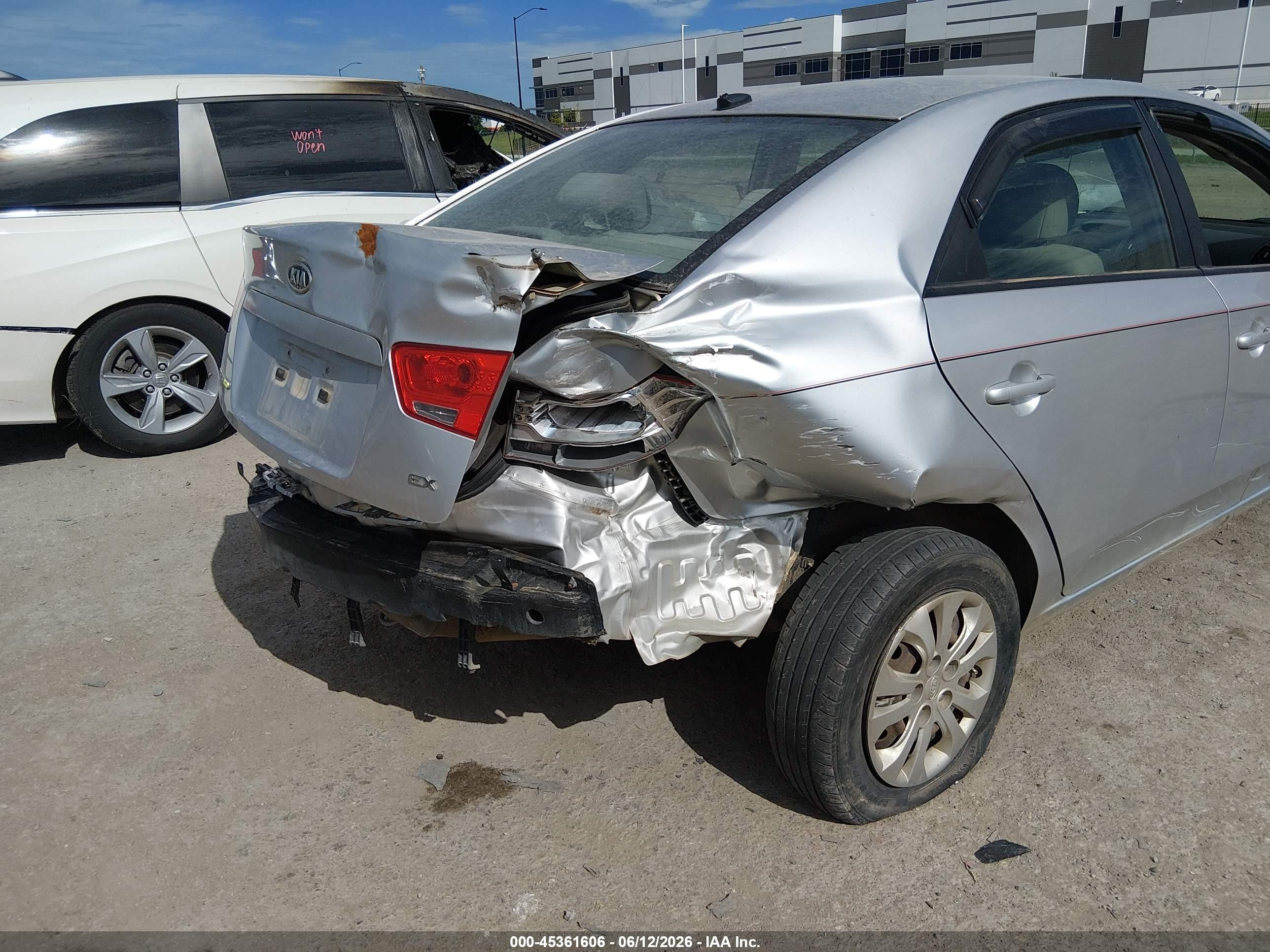 2012 Kia Forte Ex Silver vin: KNAFU4A2XC5505571