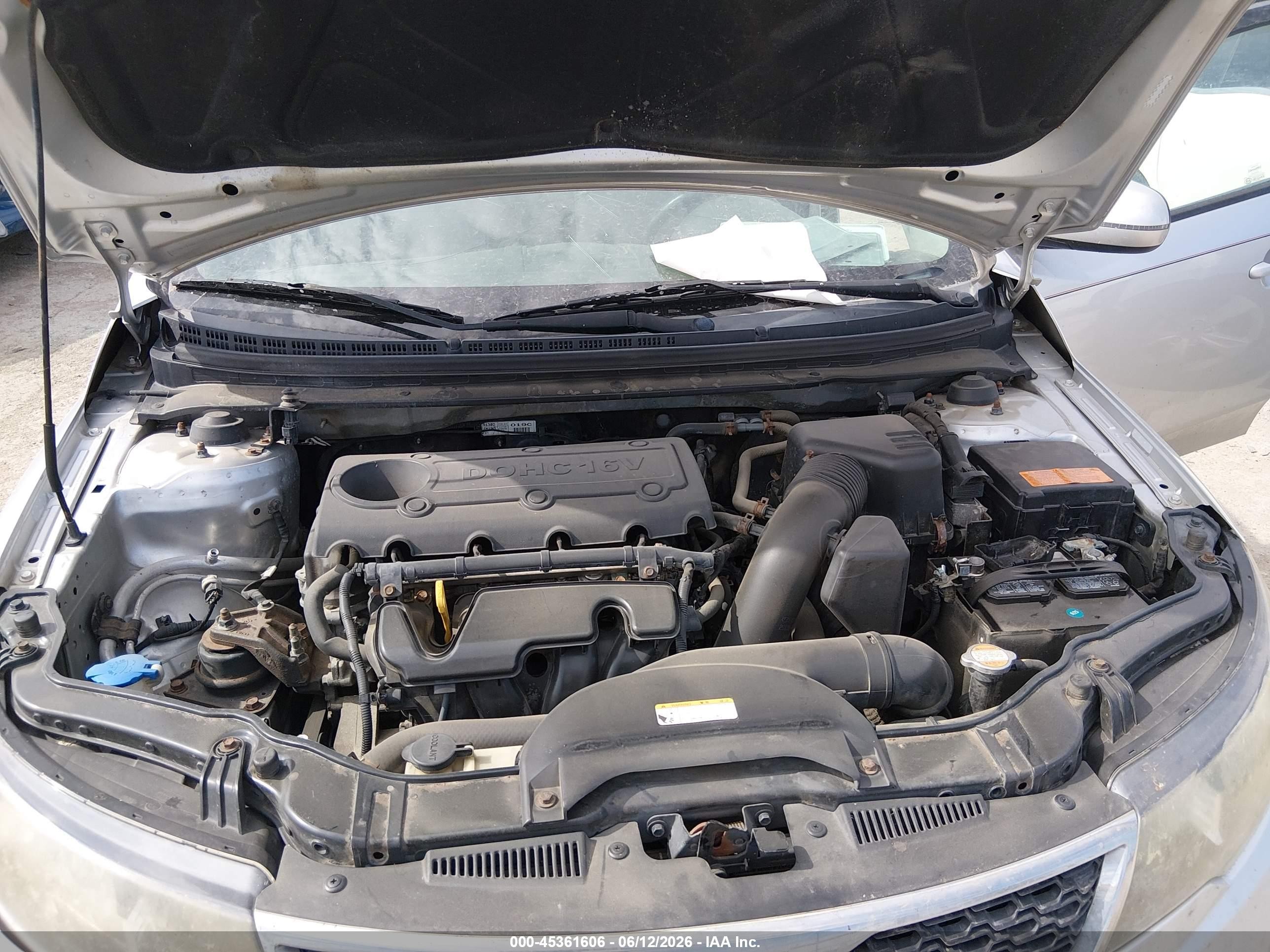 2012 Kia Forte Ex Silver vin: KNAFU4A2XC5505571