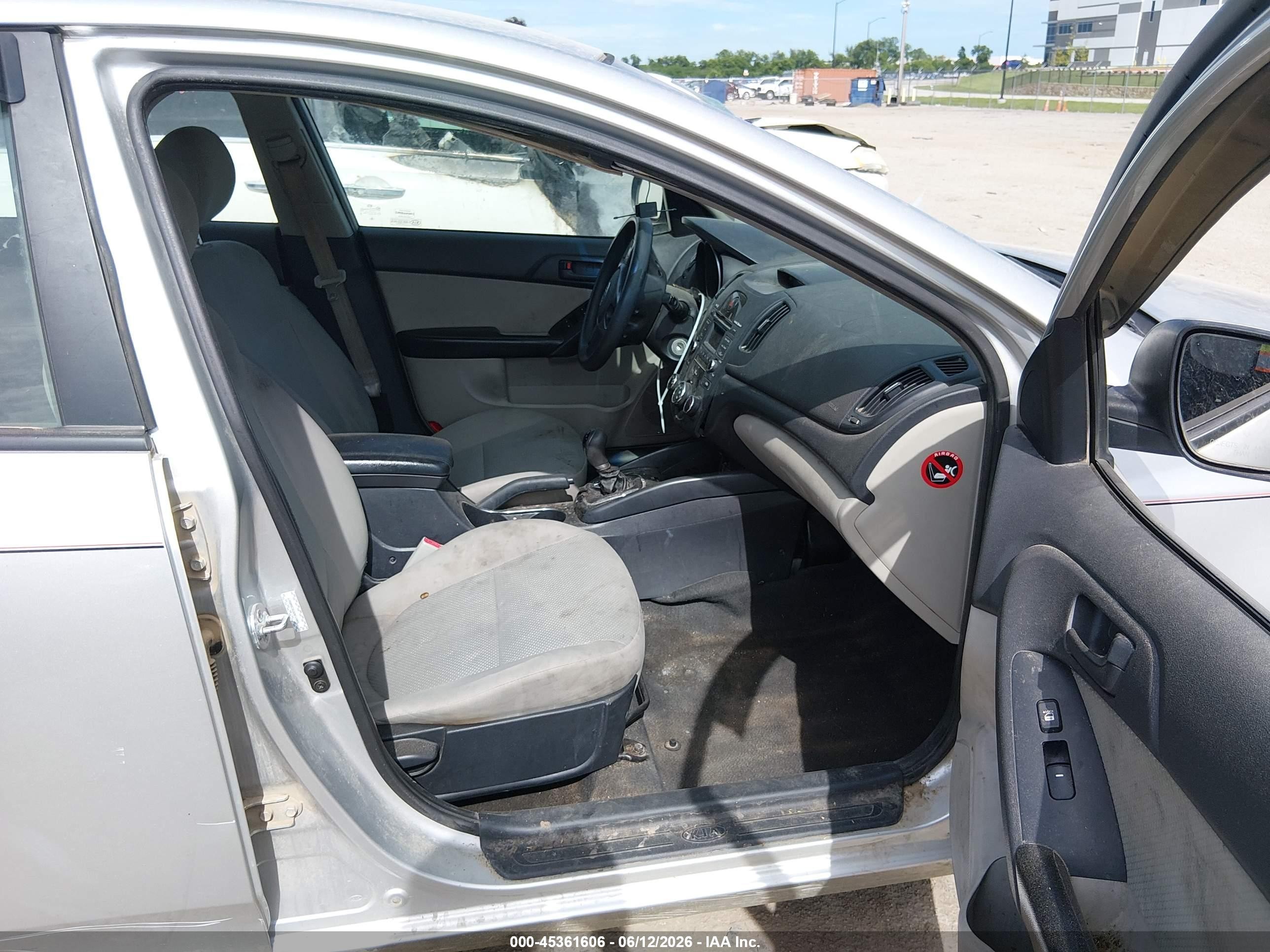 2012 Kia Forte Ex Silver vin: KNAFU4A2XC5505571