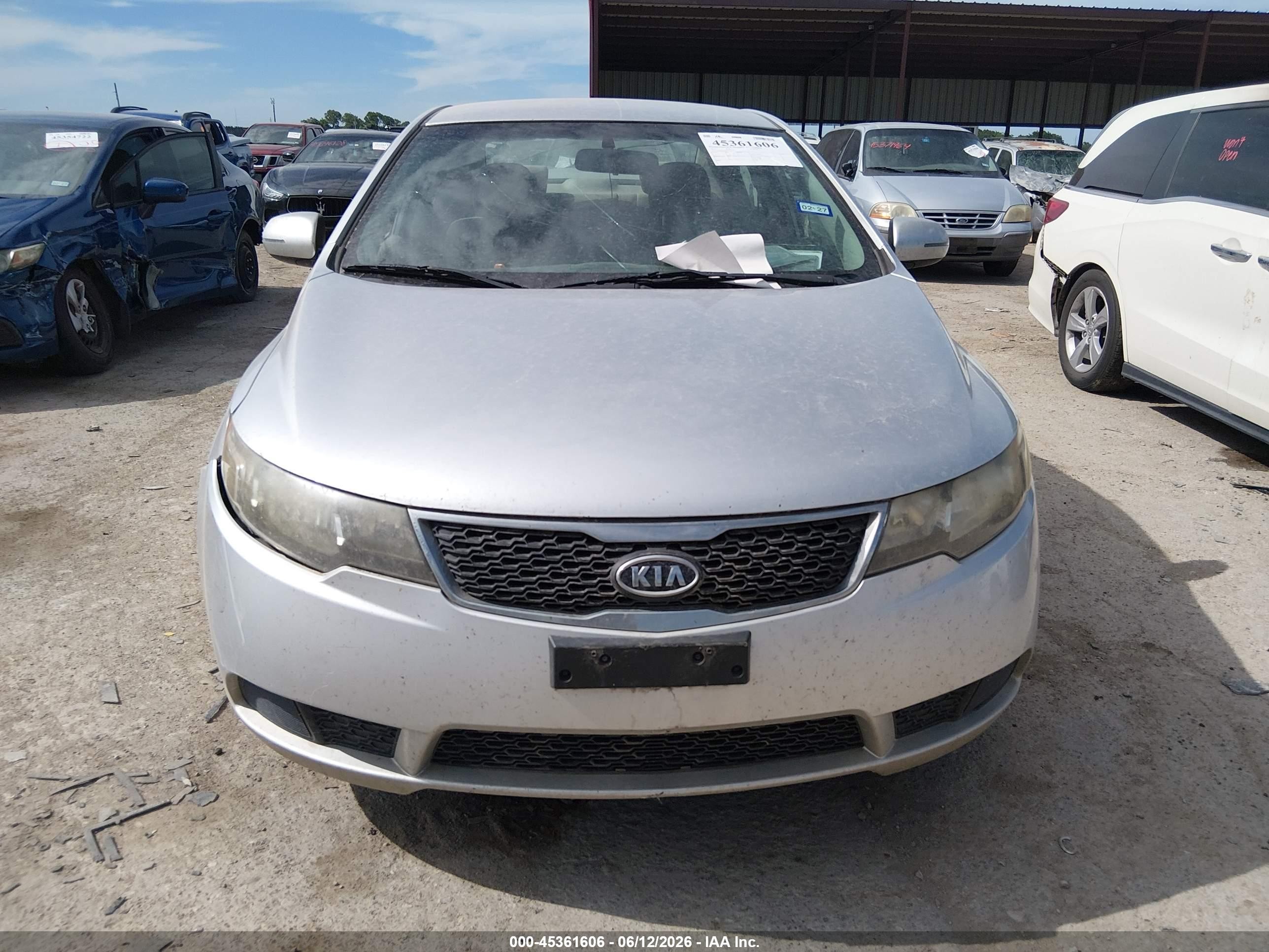 2012 Kia Forte Ex Silver vin: KNAFU4A2XC5505571