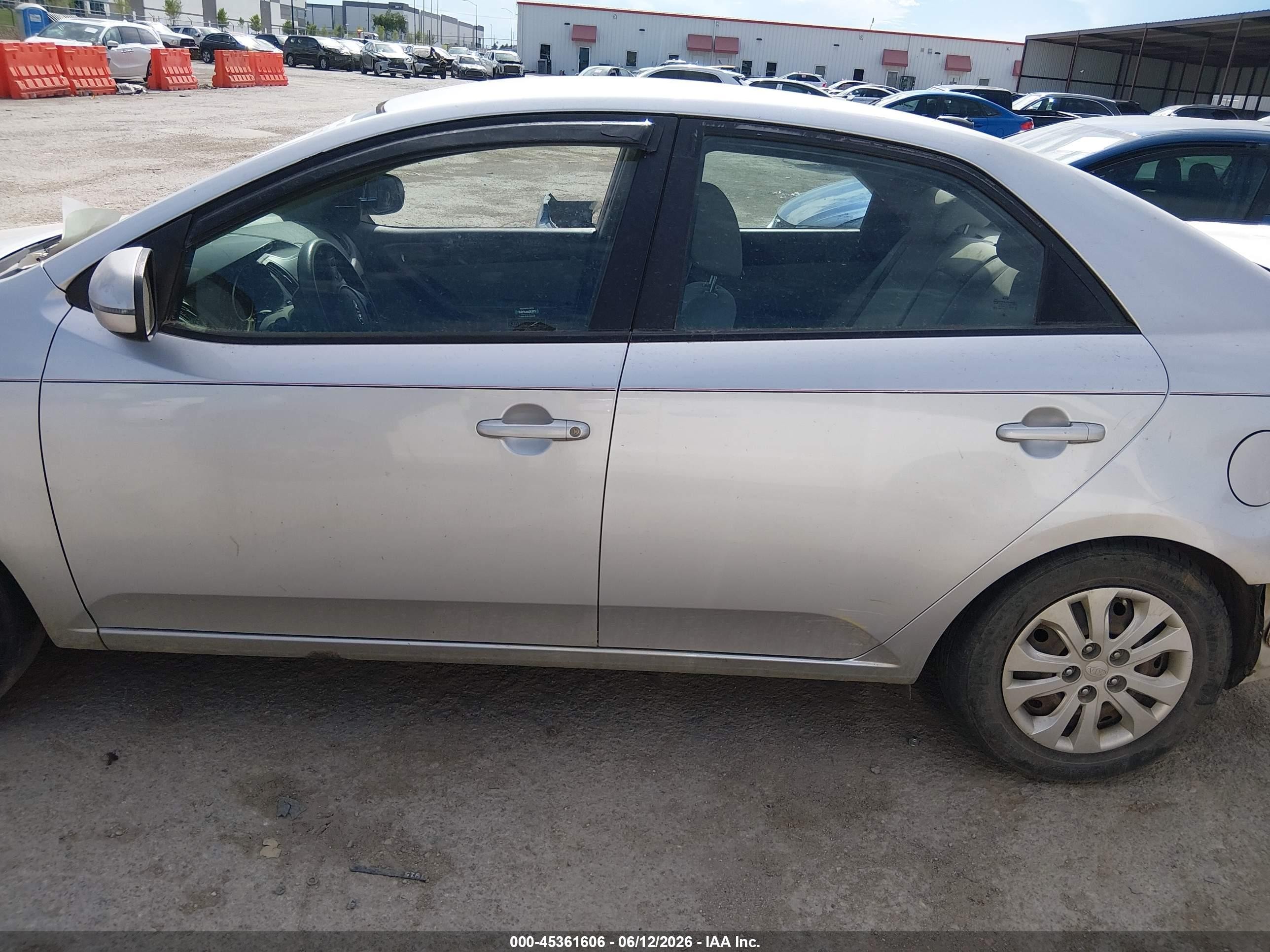2012 Kia Forte Ex Silver vin: KNAFU4A2XC5505571