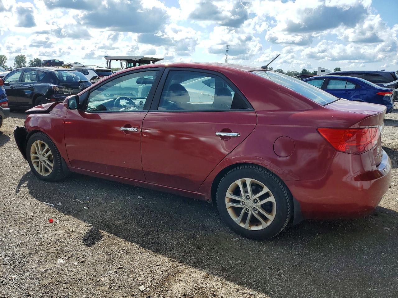 2012 Kia Forte Ex Red vin: KNAFU4A2XC5529644