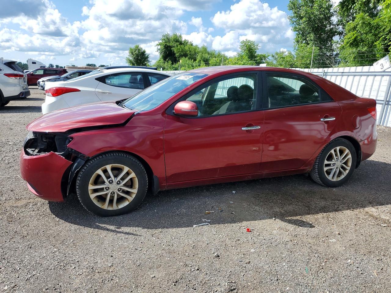 2012 Kia Forte Ex Red vin: KNAFU4A2XC5529644