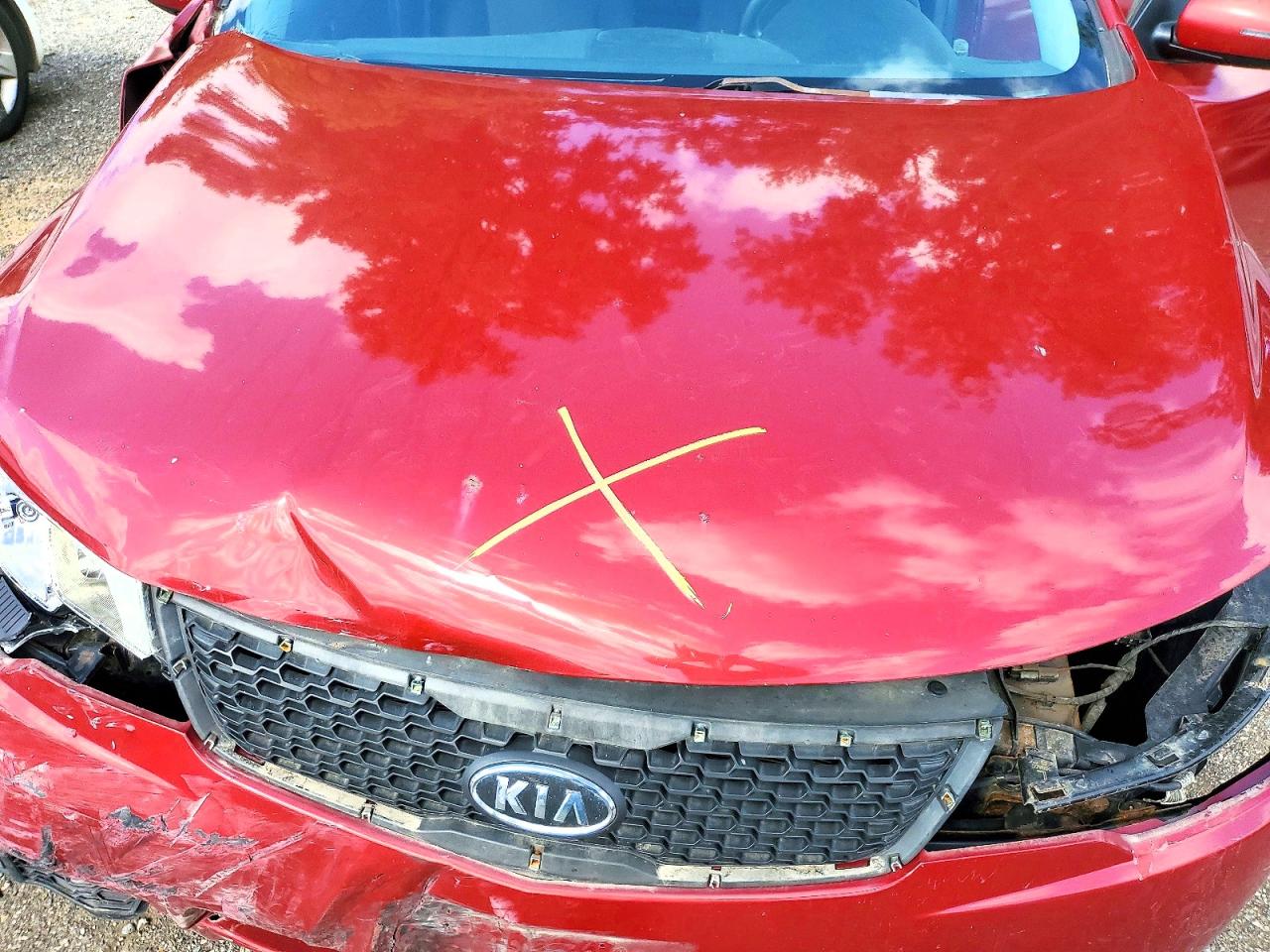 2012 Kia Forte Ex Red vin: KNAFU4A2XC5529644