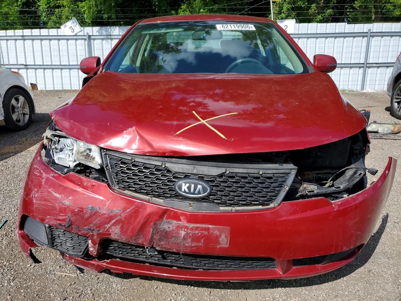2012 Kia Forte Ex Red vin: KNAFU4A2XC5529644
